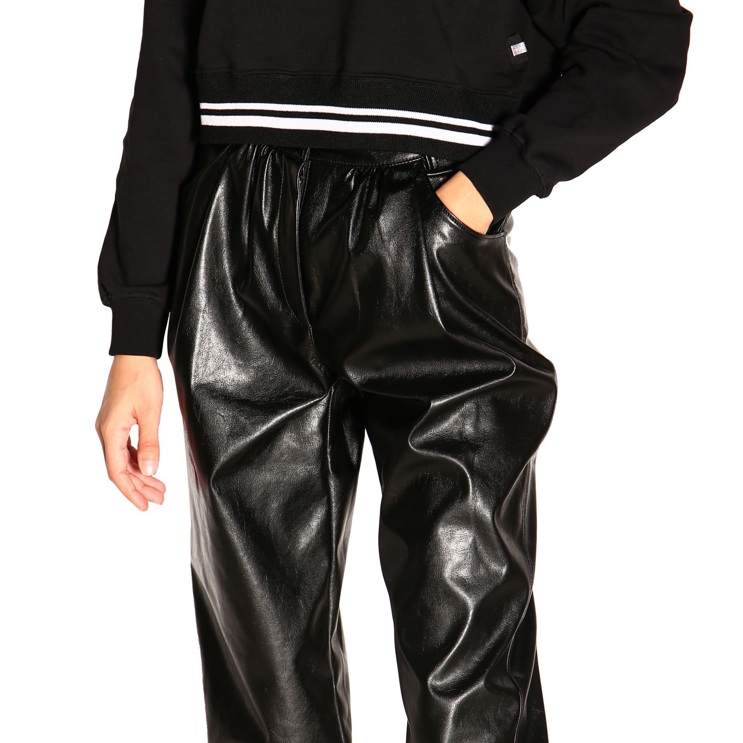 Msgm Outlet: Pants women - Black 
