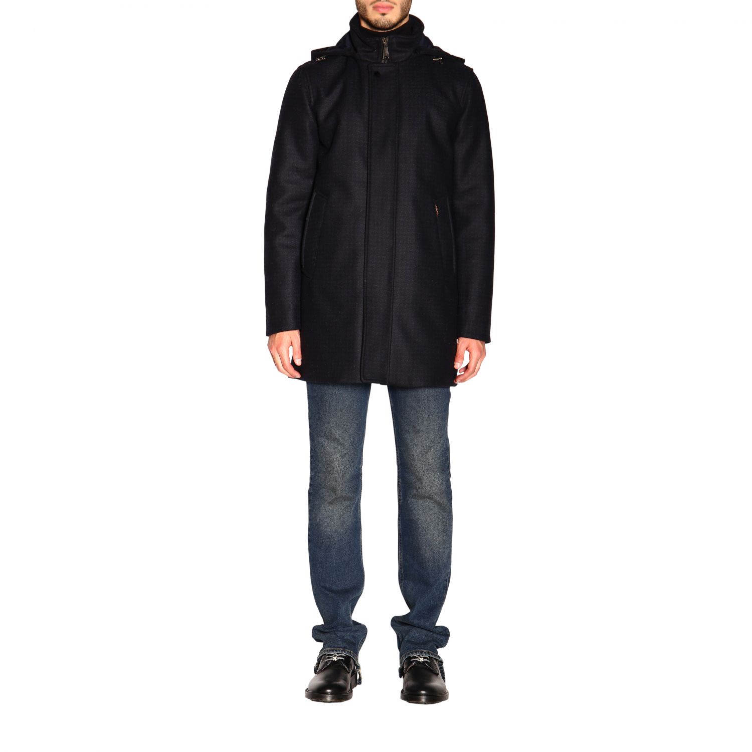 Palto' Outlet: coat for men - Black | Palto' coat ARGANTE MAINEJAC ...