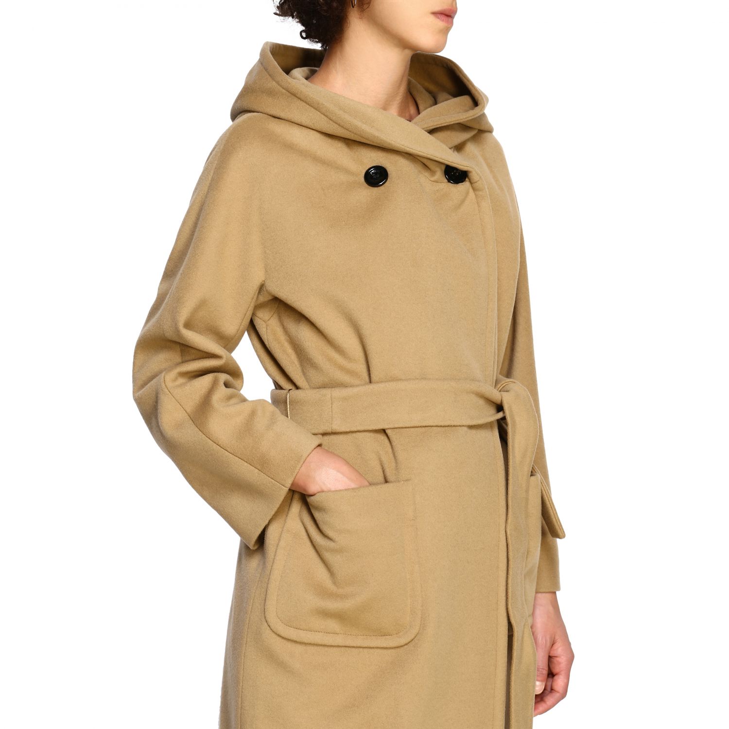 Palto' Outlet: coat for woman - Brown | Palto' coat TIZIANA CASH online ...