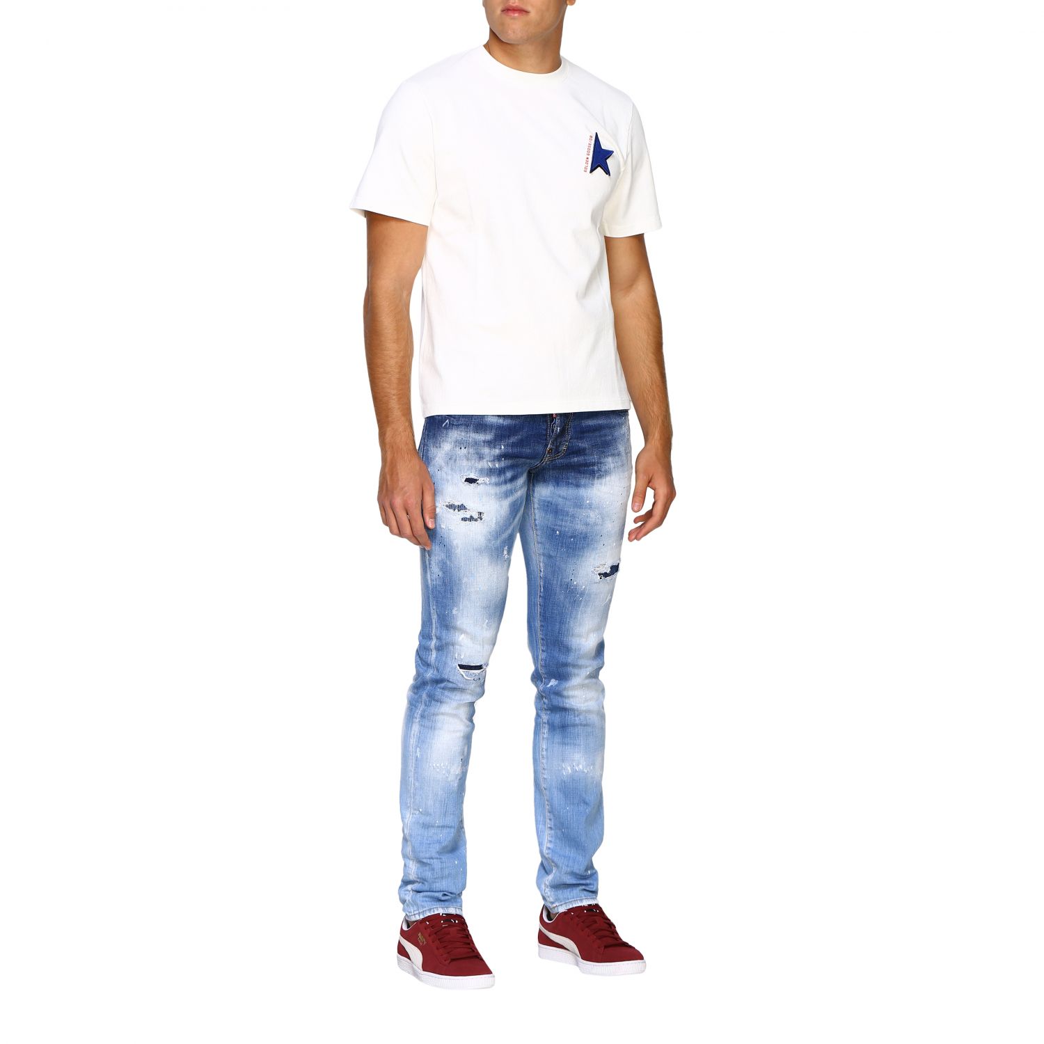 Golden Goose Outlet: T-shirt men | T-Shirt Golden Goose Men White | T