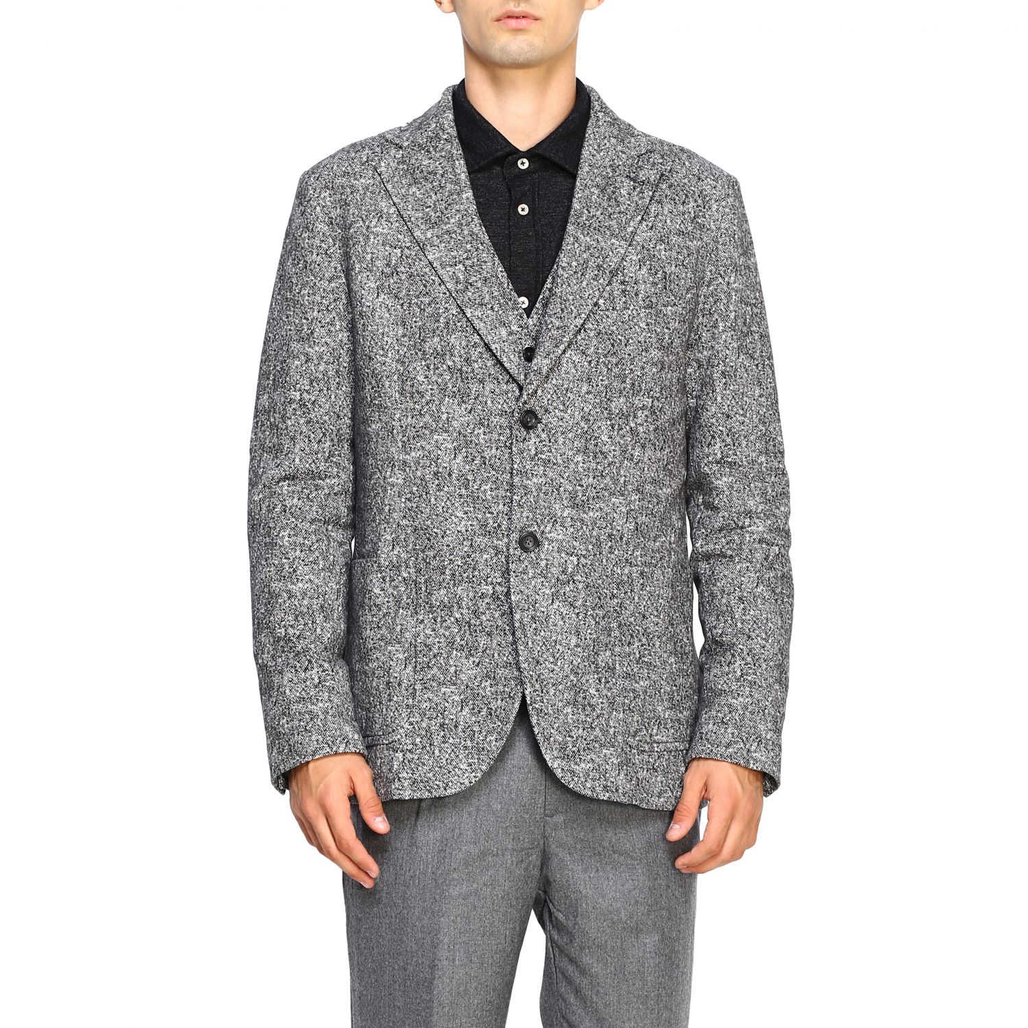 Circolo 1901 Outlet: jacket for man - Grey | Circolo 1901 jacket CN2400 ...