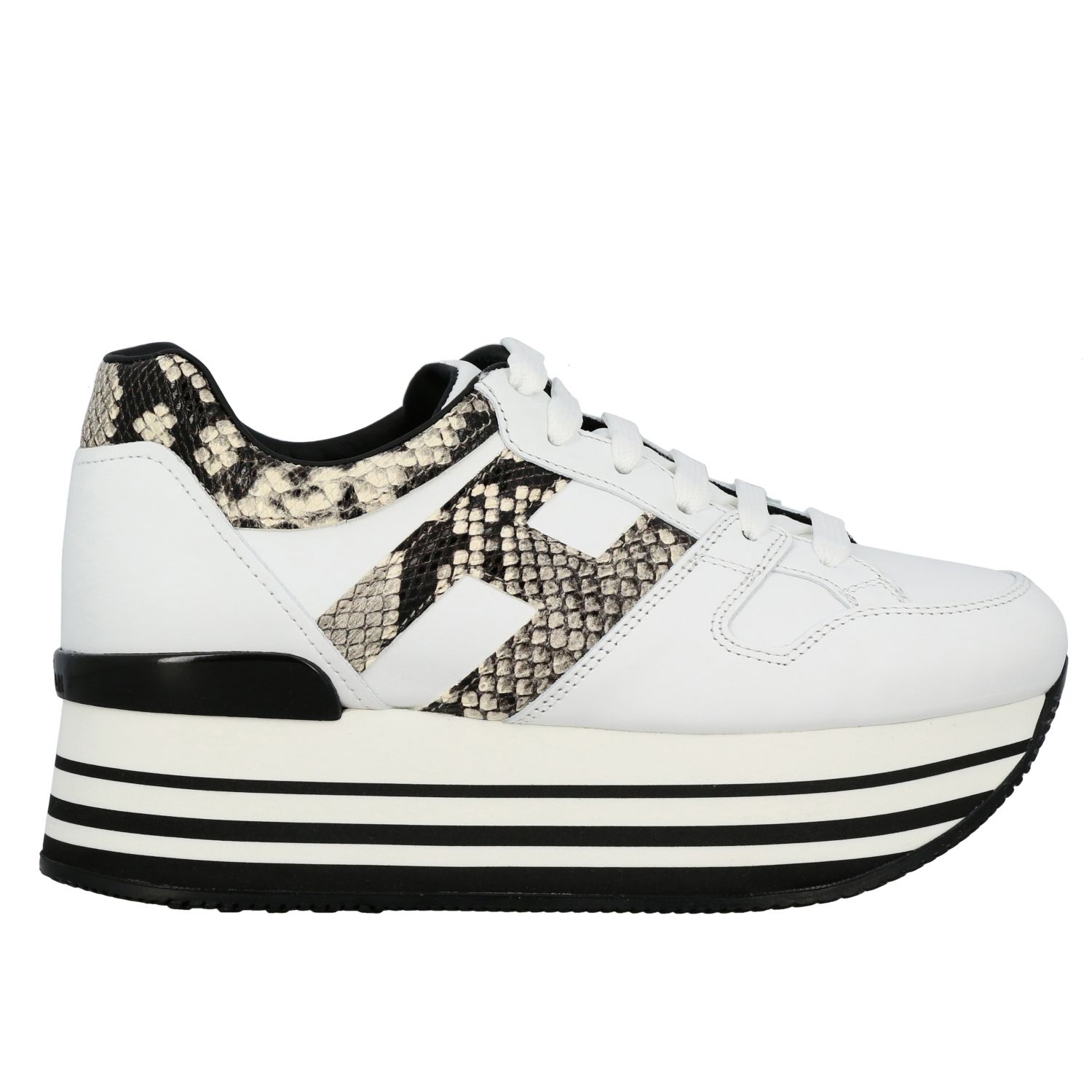Hogan Outlet: sneakers for woman - White | Hogan sneakers HXW2830T548 ...