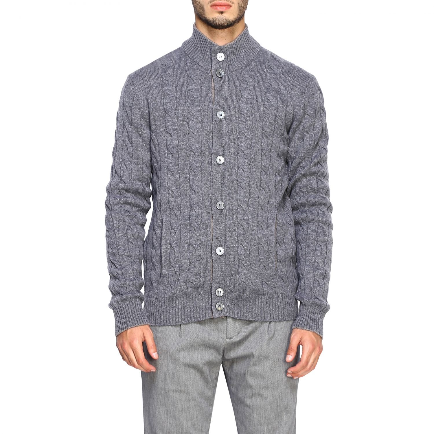 Gran Sasso Outlet: sweater for man - Grey | Gran Sasso sweater 23188 ...