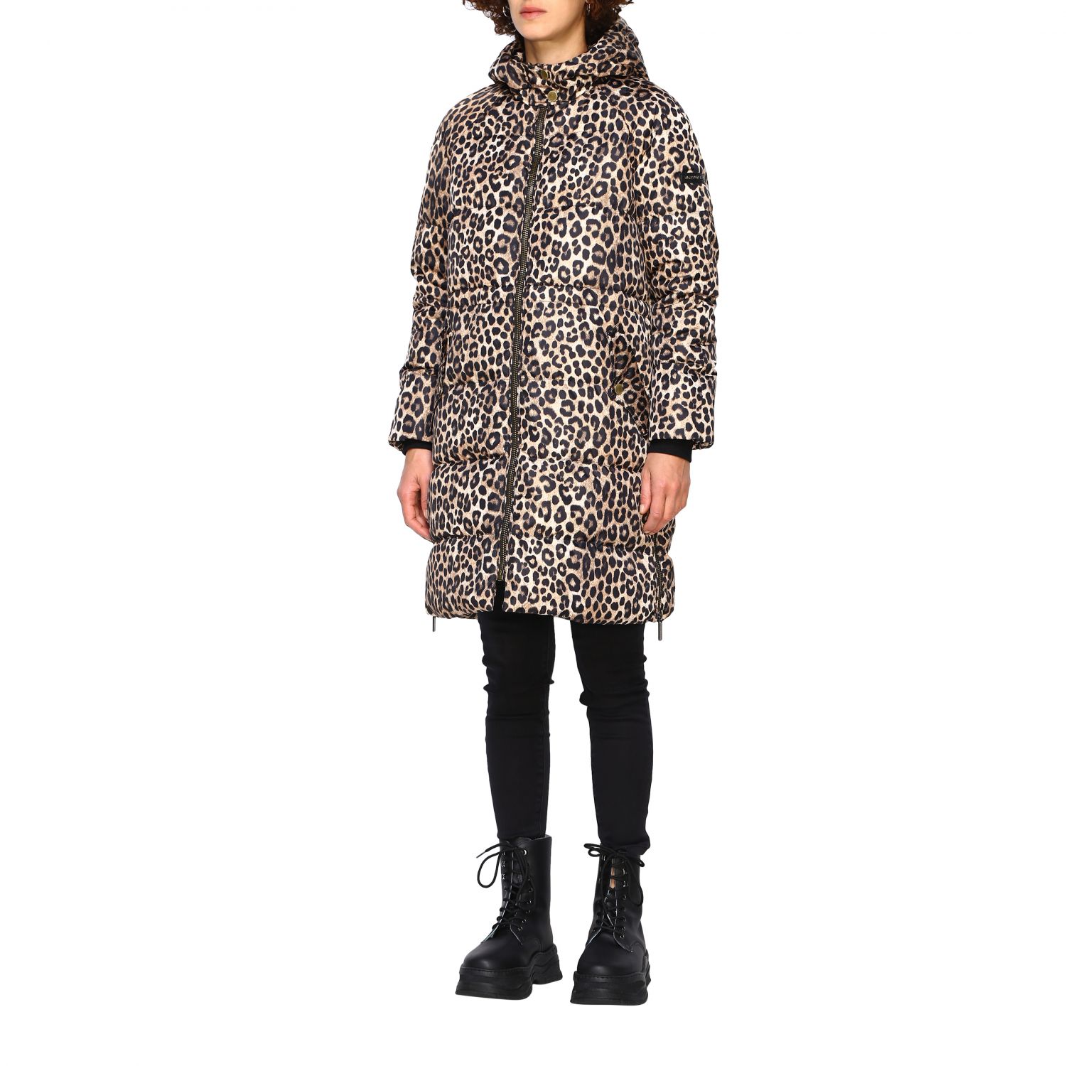 Michael Kors Outlet jacket for woman Camel Michael Kors jacket MF92HYACFX online on