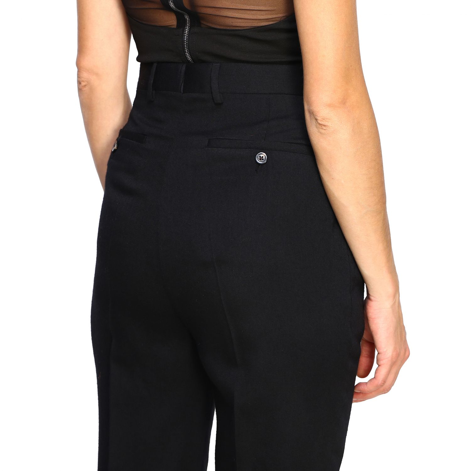 rick owens red leather pants