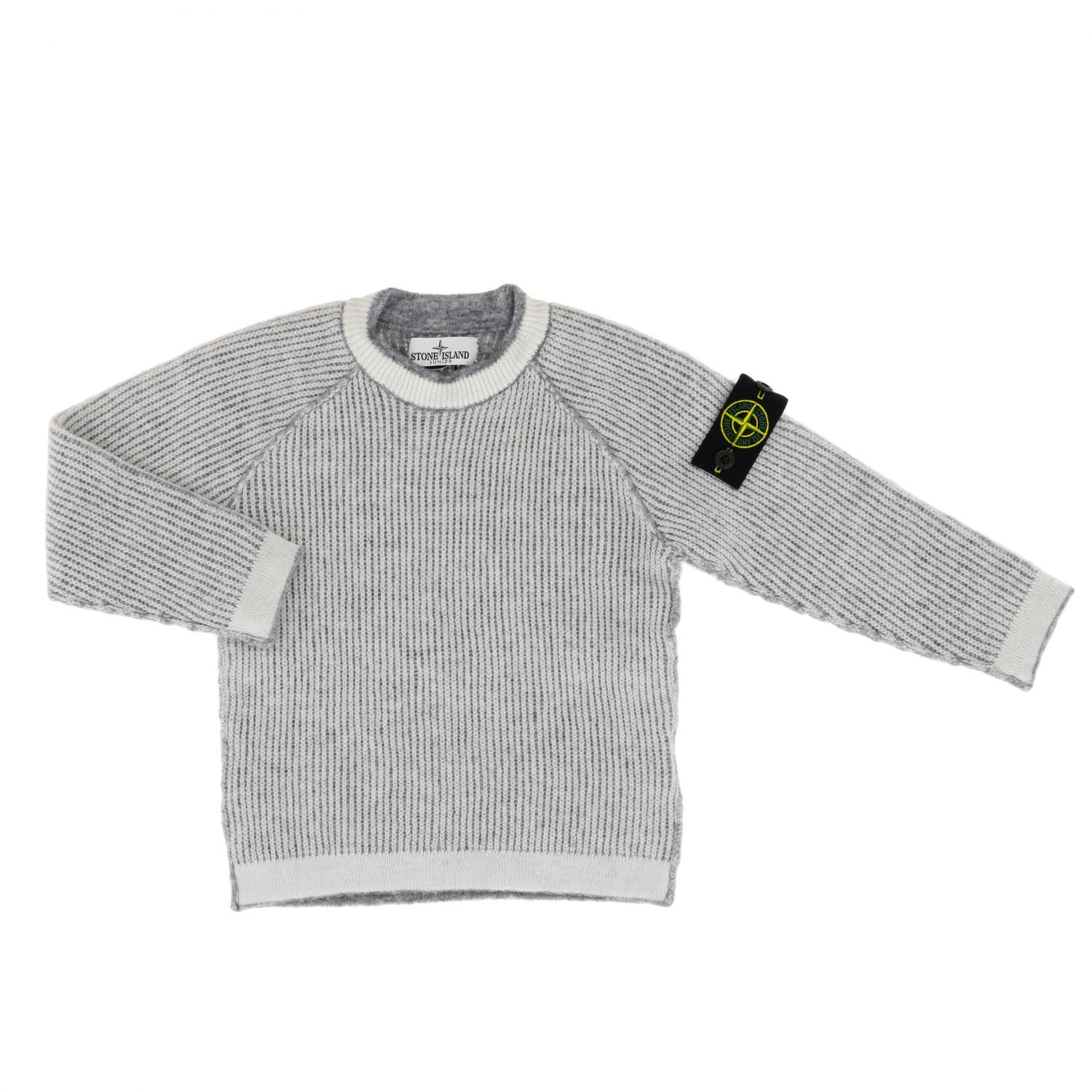 Hold stool Complex Stone Island Junior Outlet: sweater for boys - White | Stone Island Junior  sweater 512D2 online on GIGLIO.COM