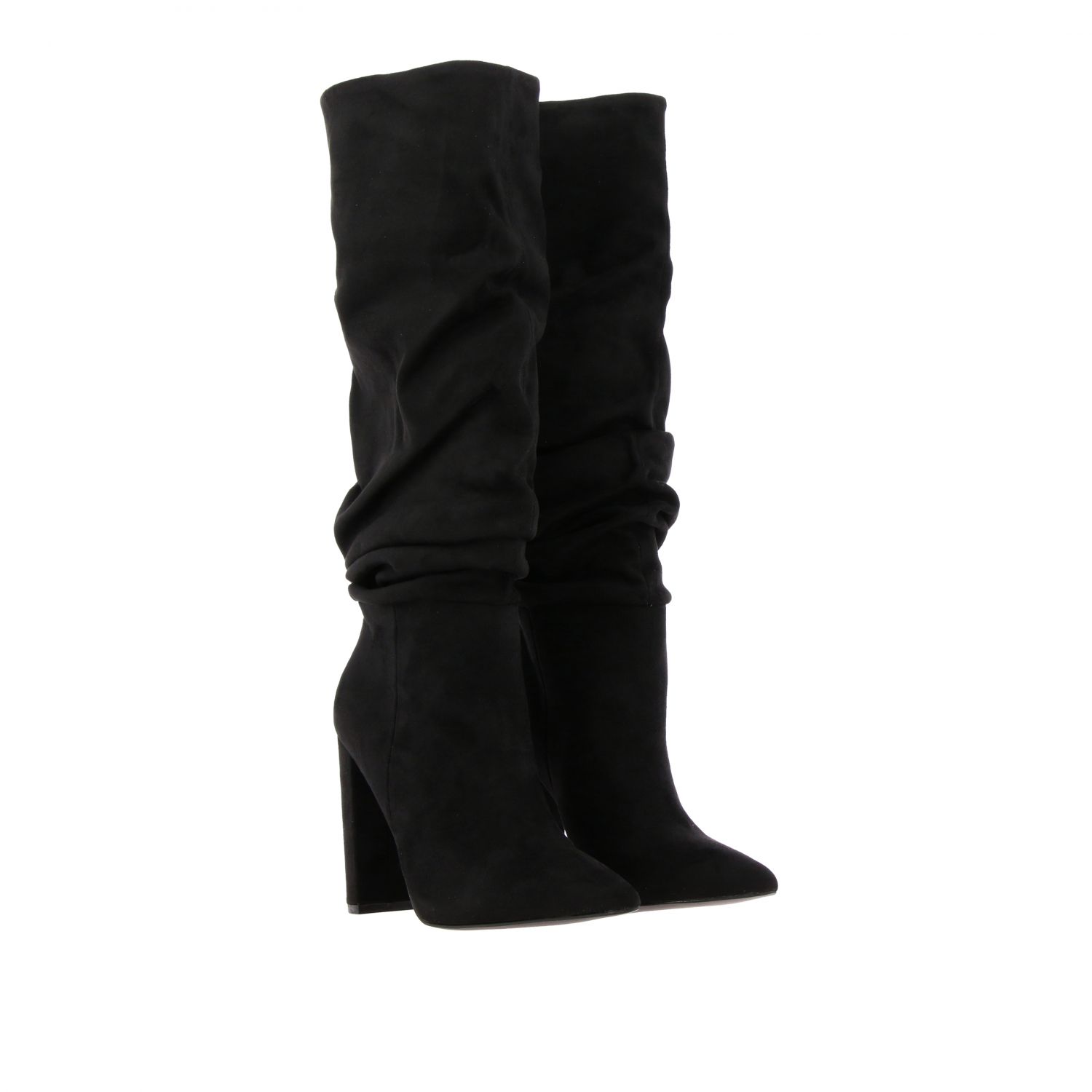 steve madden black slouch boots