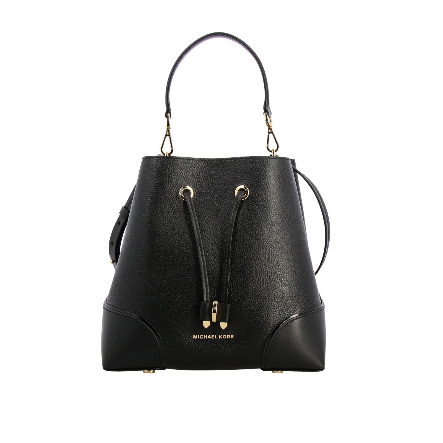 Michael Kors Outlet: Delaney Michael medium leather bag - Black ...