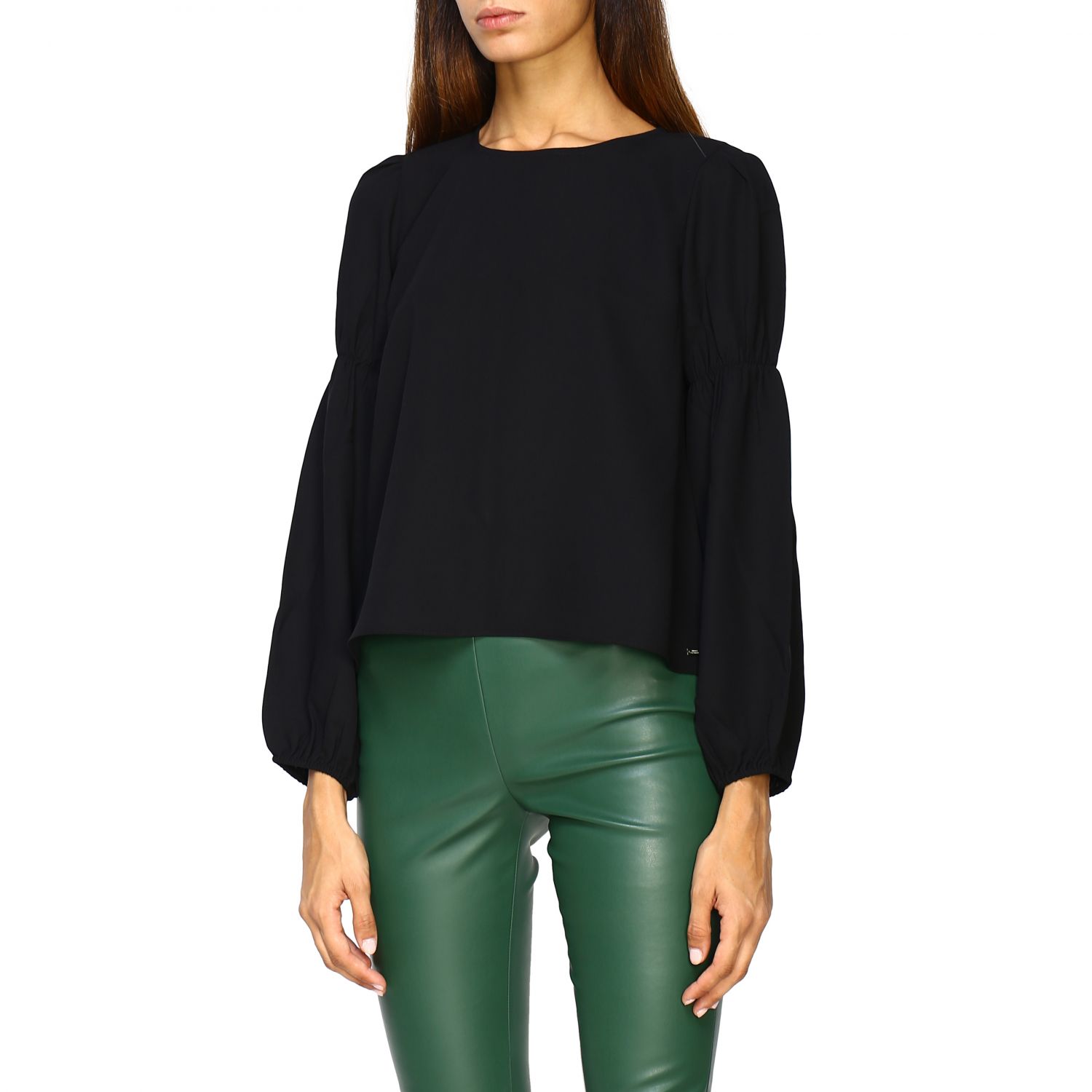 Armani Exchange Outlet: Shirt women - Black | Shirt Armani Exchange ...