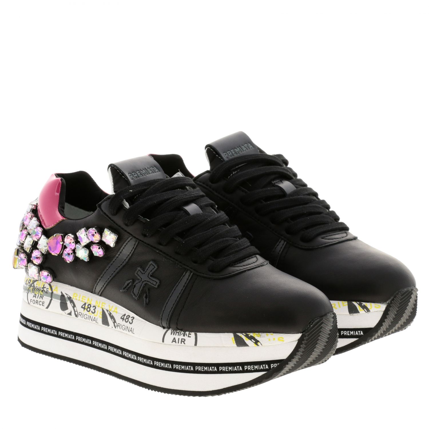 Premiata Outlet: Sneakers women - Black | Sneakers Premiata BETH GIGLIO.COM