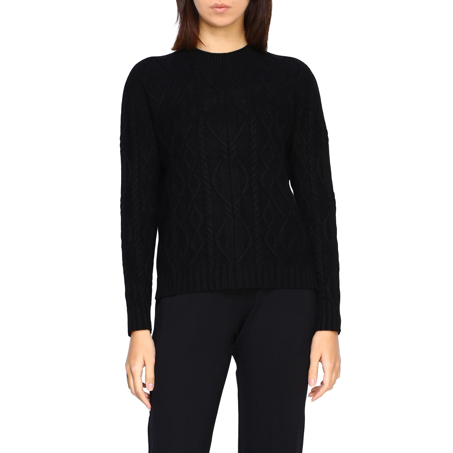 KAOS Pullover DAMEN Pullovers & Sweatshirts Pullover Pailletten Rabatt 90 % Schwarz S 