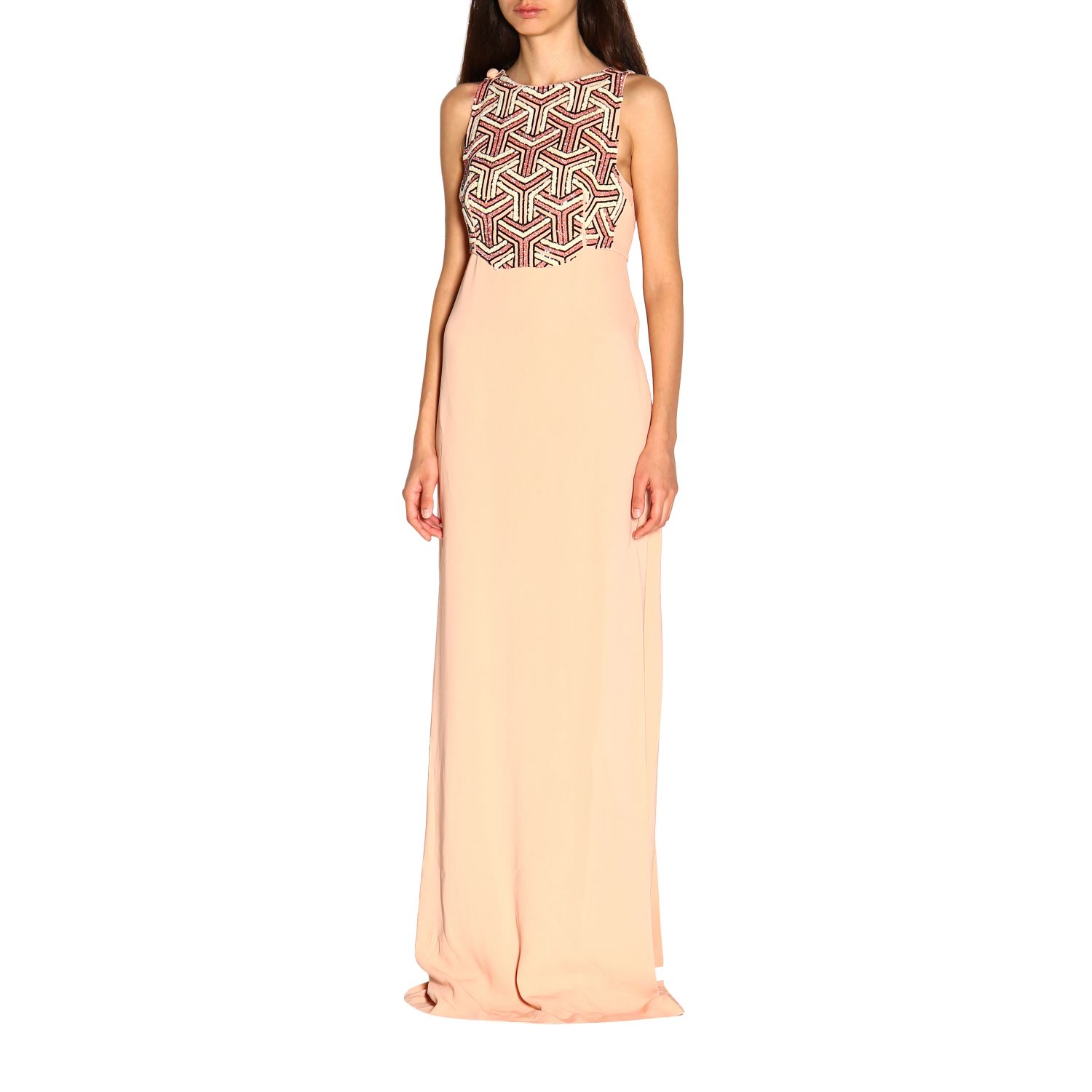 Elisabetta Franchi Outlet dress for woman Pink Elisabetta Franchi