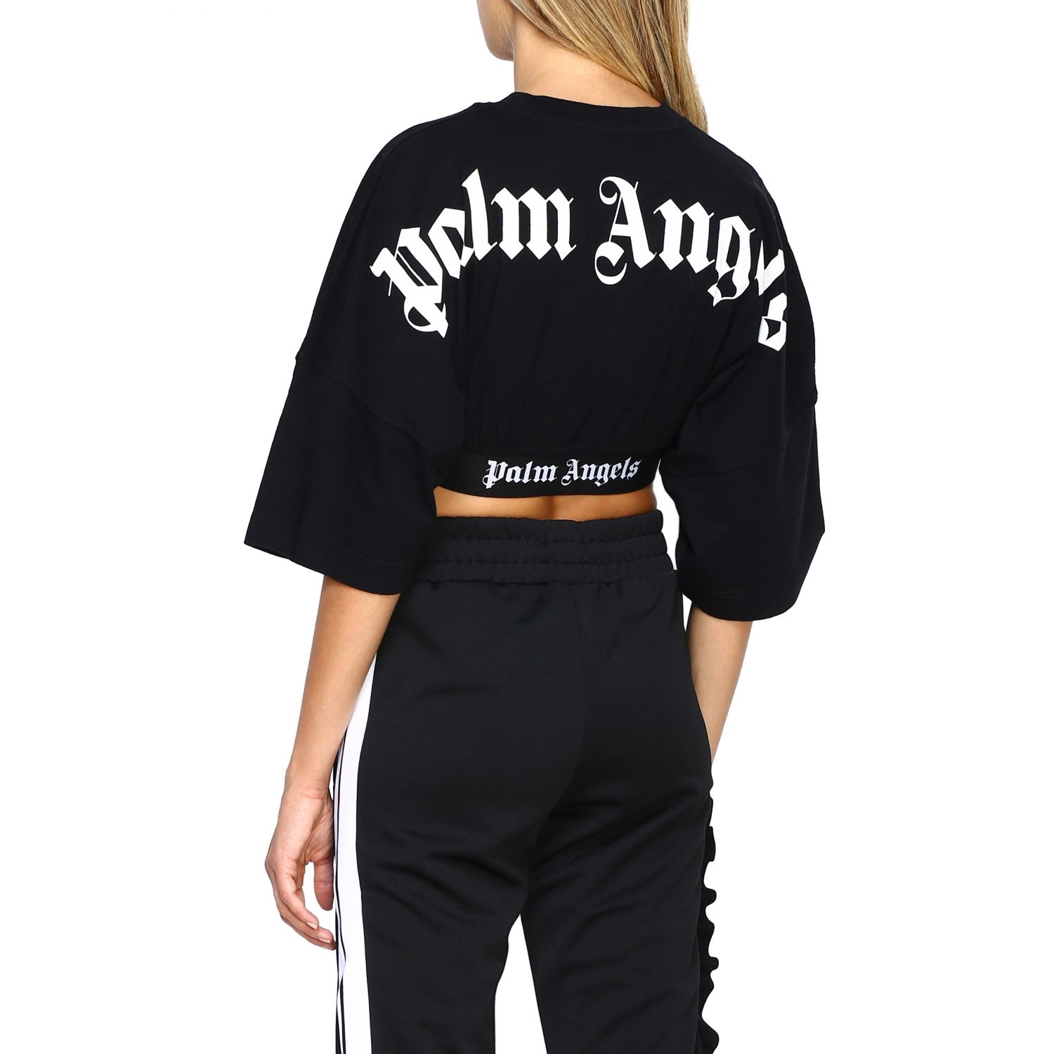 Palm Angels Outlet: Top donna - Nero | T-Shirt Palm Angels