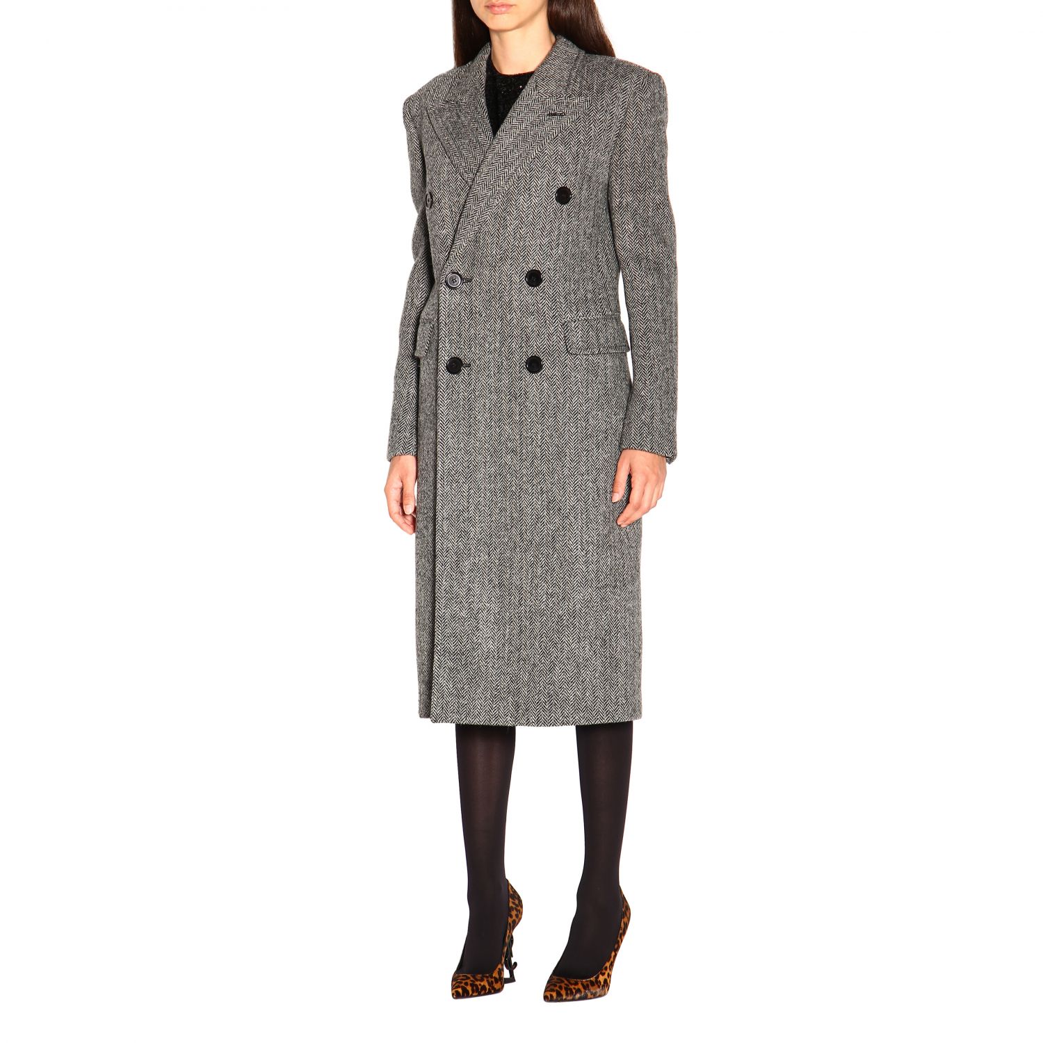 saint laurent coat womens
