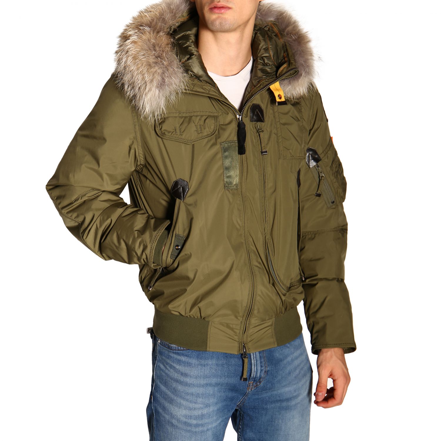 Parajumpers Outlet: coat for man - Green | Parajumpers coat PMJCKMG05 ...