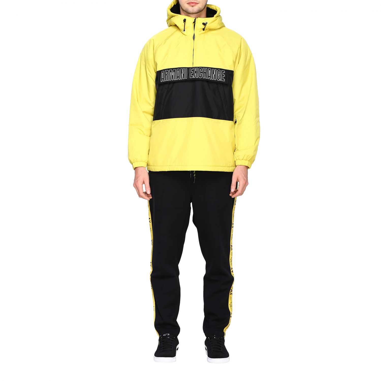 armani exchange yellow jacket