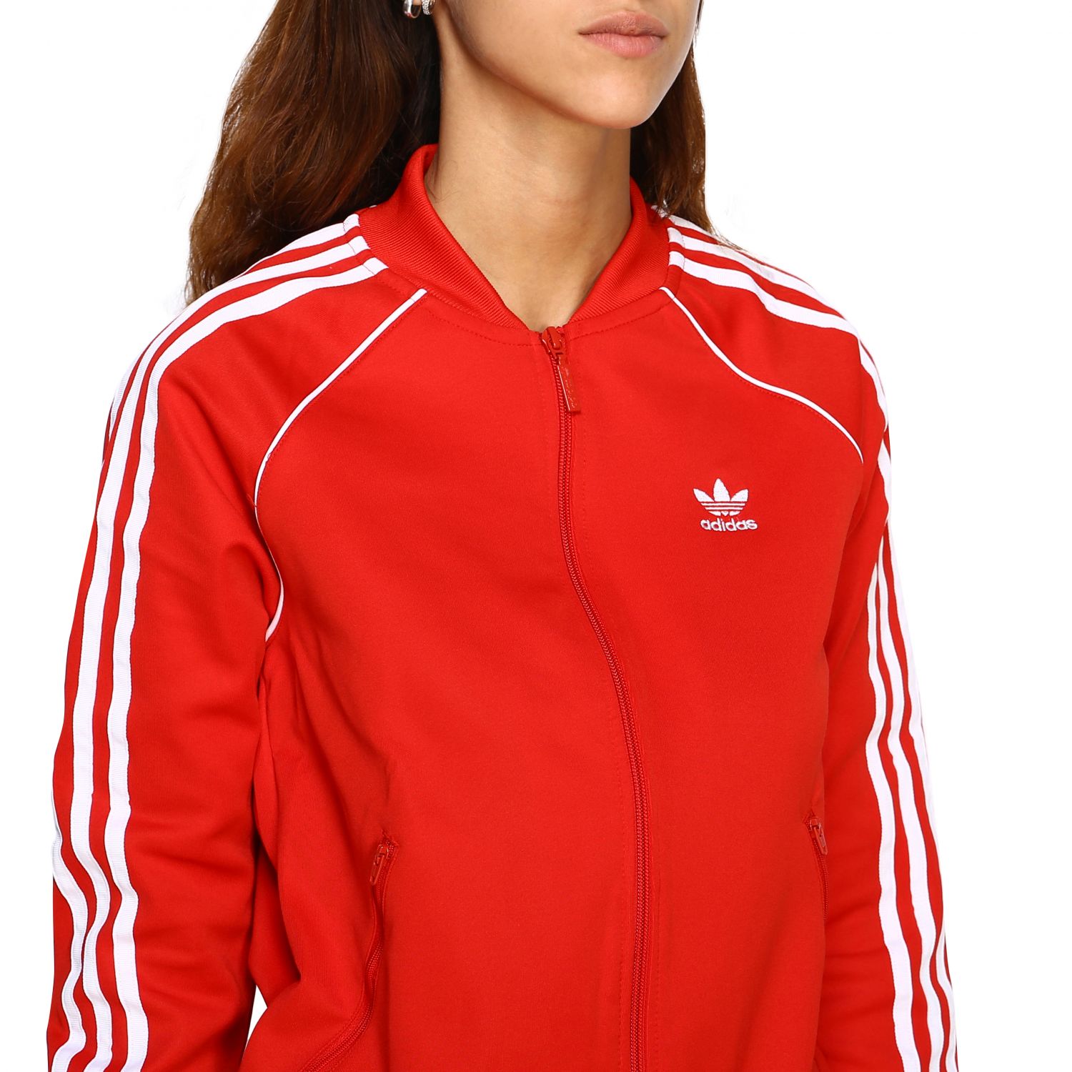 Corte de pelo carbón techo Outlet de Adidas Originals: Sudadera para mujer, Rojo | Sudadera Adidas  Originals ED7588 en línea en GIGLIO.COM