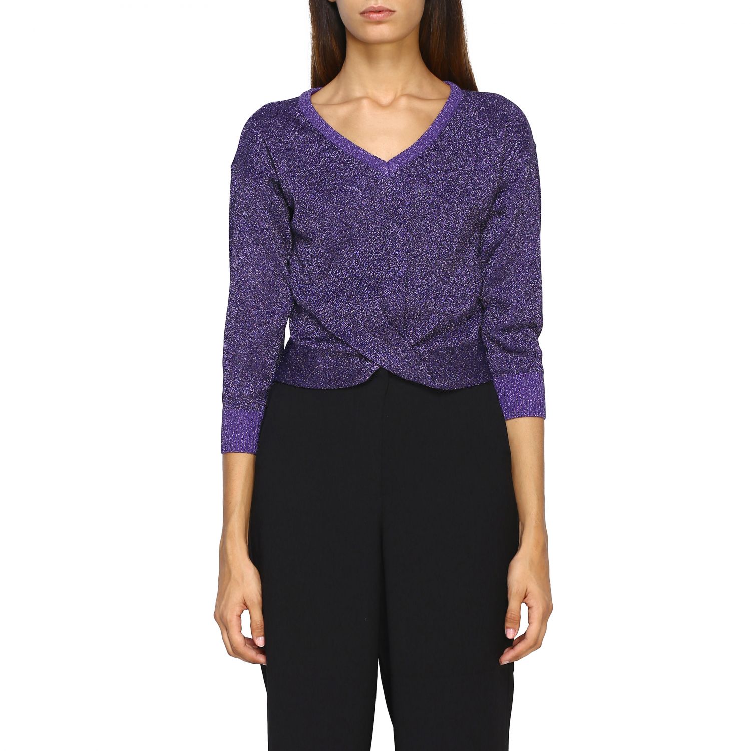 Sweater women Armani Exchange | Sweater Armani Exchange Women Violet ...