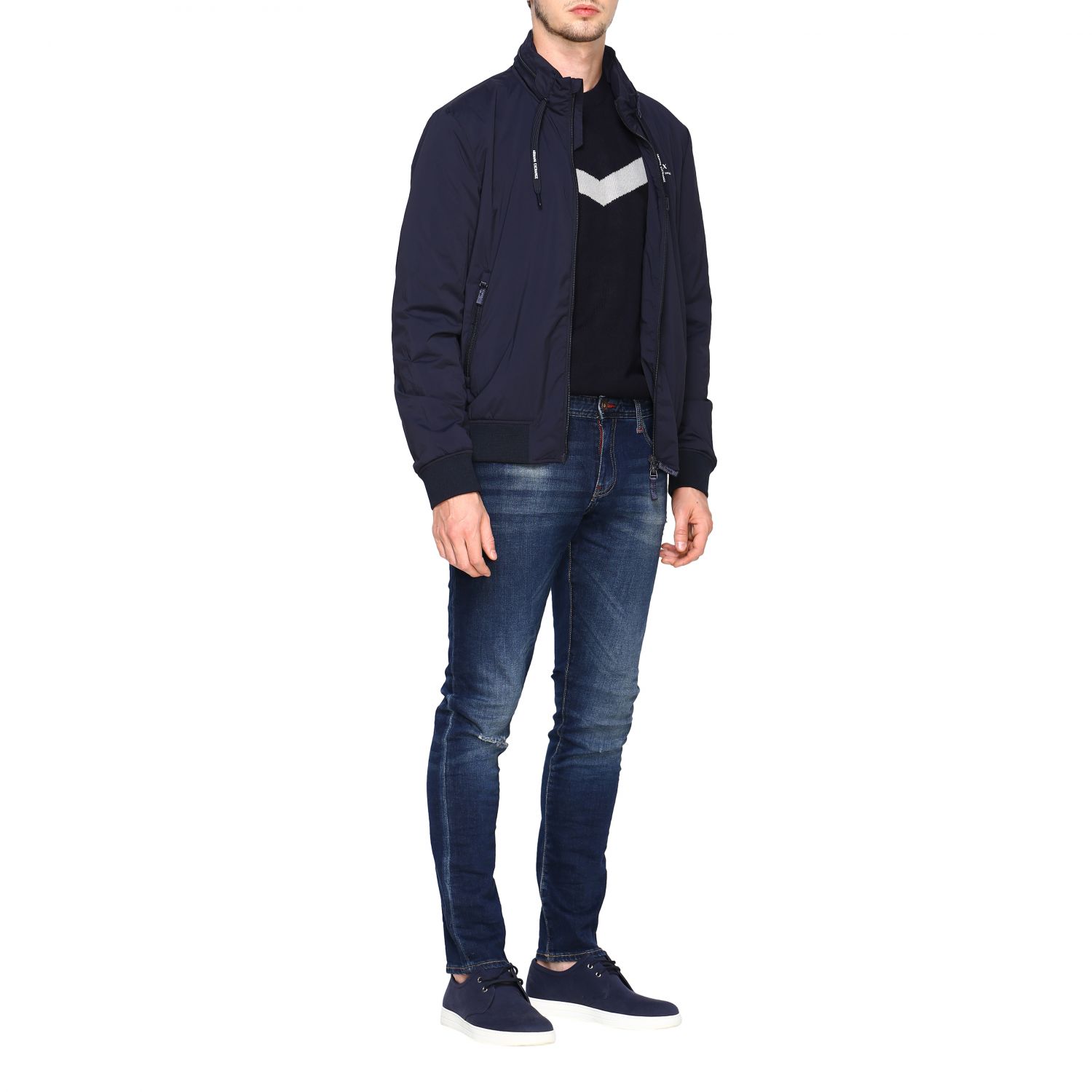 Armani Exchange Outlet: Jacket men | Jacket Armani Exchange Men Blue