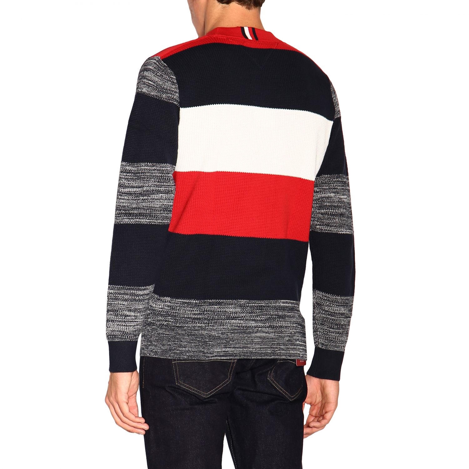 black and red tommy hilfiger sweater