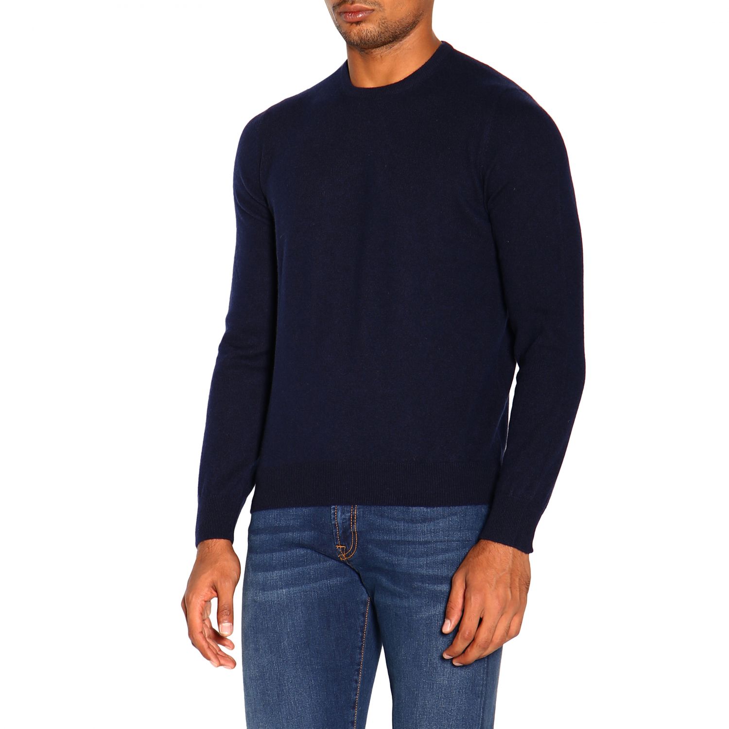 Gran Sasso Outlet: Sweatshirt men - Blue | Sweater Gran Sasso 55167 ...