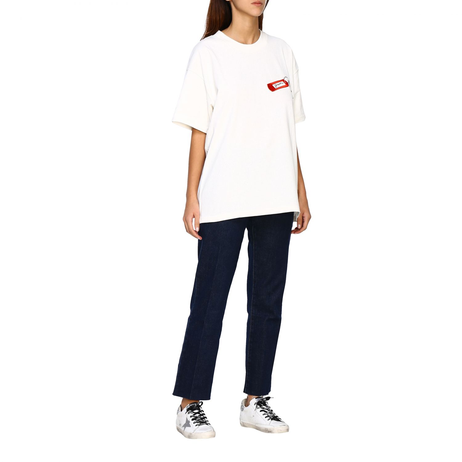 Jacquemus Outlet Tshirt a maniche corte con stampa portachiavi e logo