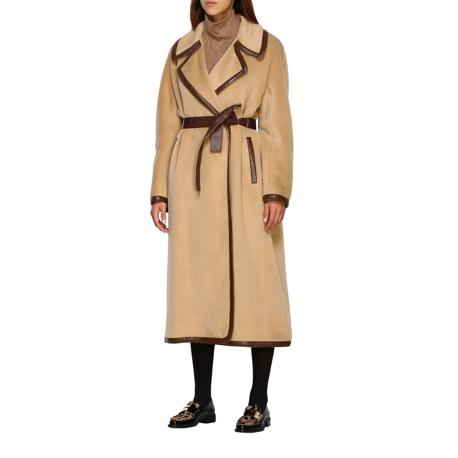 Alberta Ferretti Outlet Coat women Coat Alberta Ferretti Women Beige