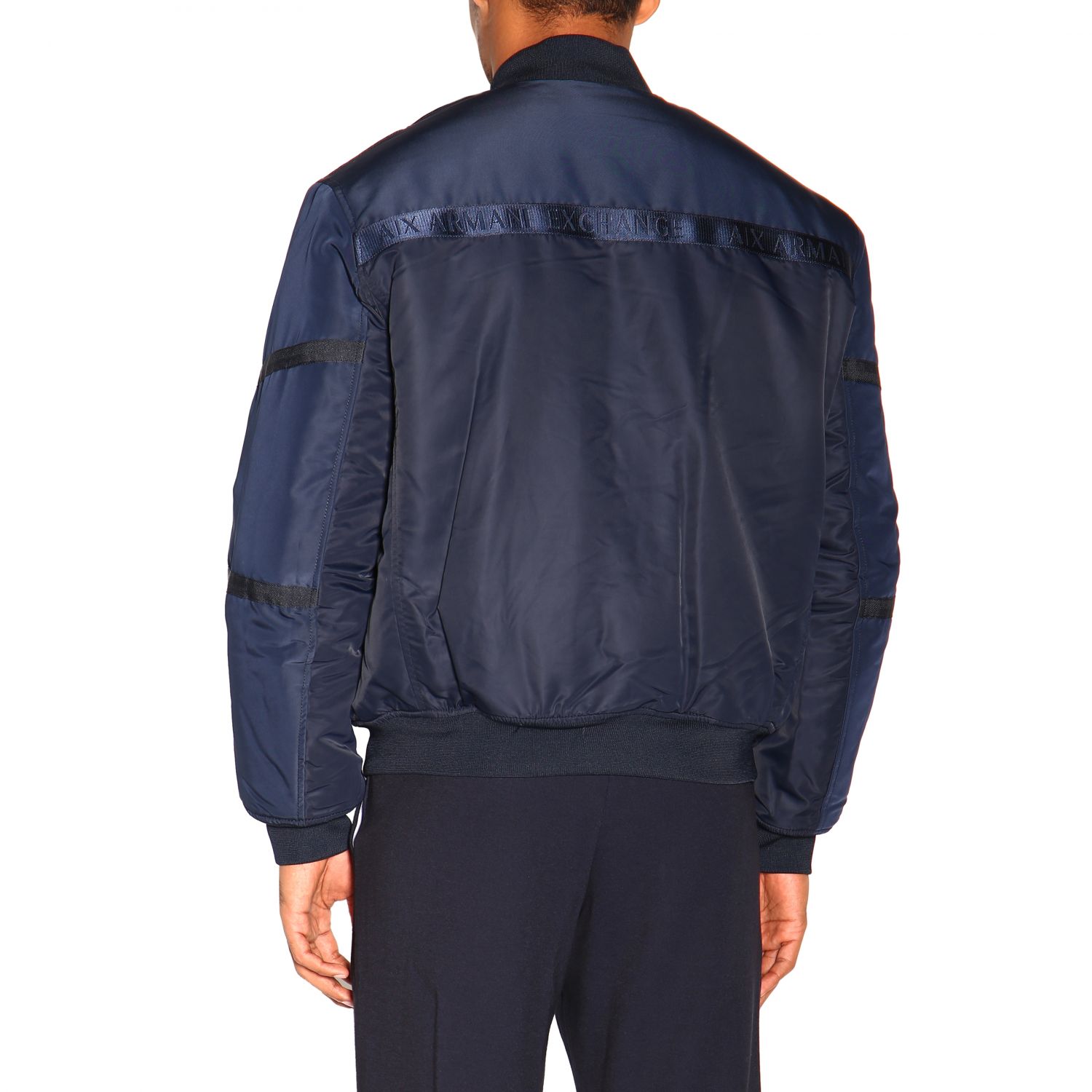 Armani Exchange Outlet: jacket for man - Navy | Armani Exchange jacket ...