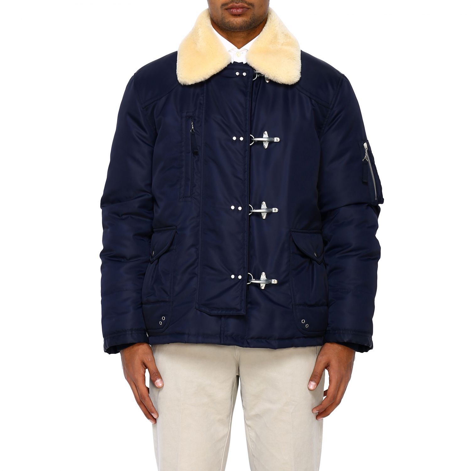 Jacket Fay: Fay nylon jacket with frogs blue 1
