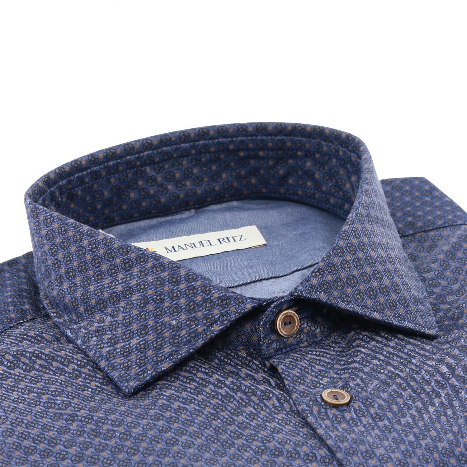 Manuel Ritz Outlet: shirt for men - Blue | Manuel Ritz shirt 2732E601LY ...