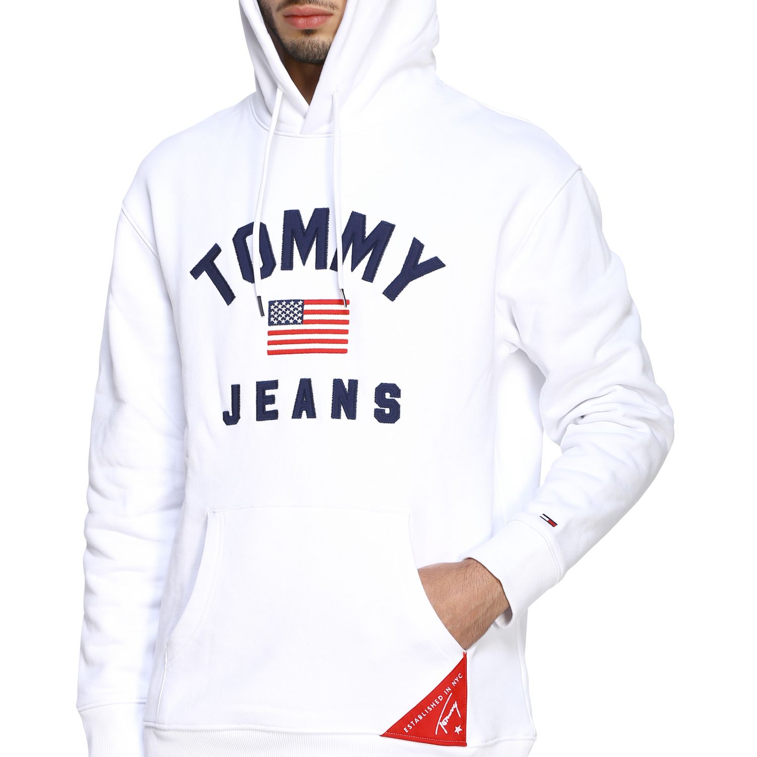 white sweatshirt tommy hilfiger