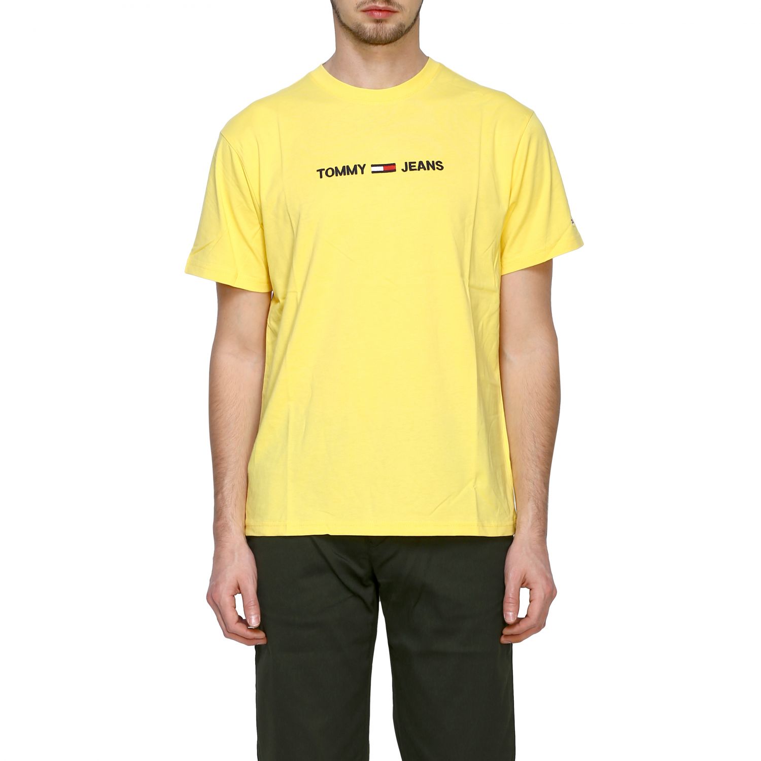 TOMMY HILFIGER: T-shirt men - Yellow | T-Shirt Tommy Hilfiger ...