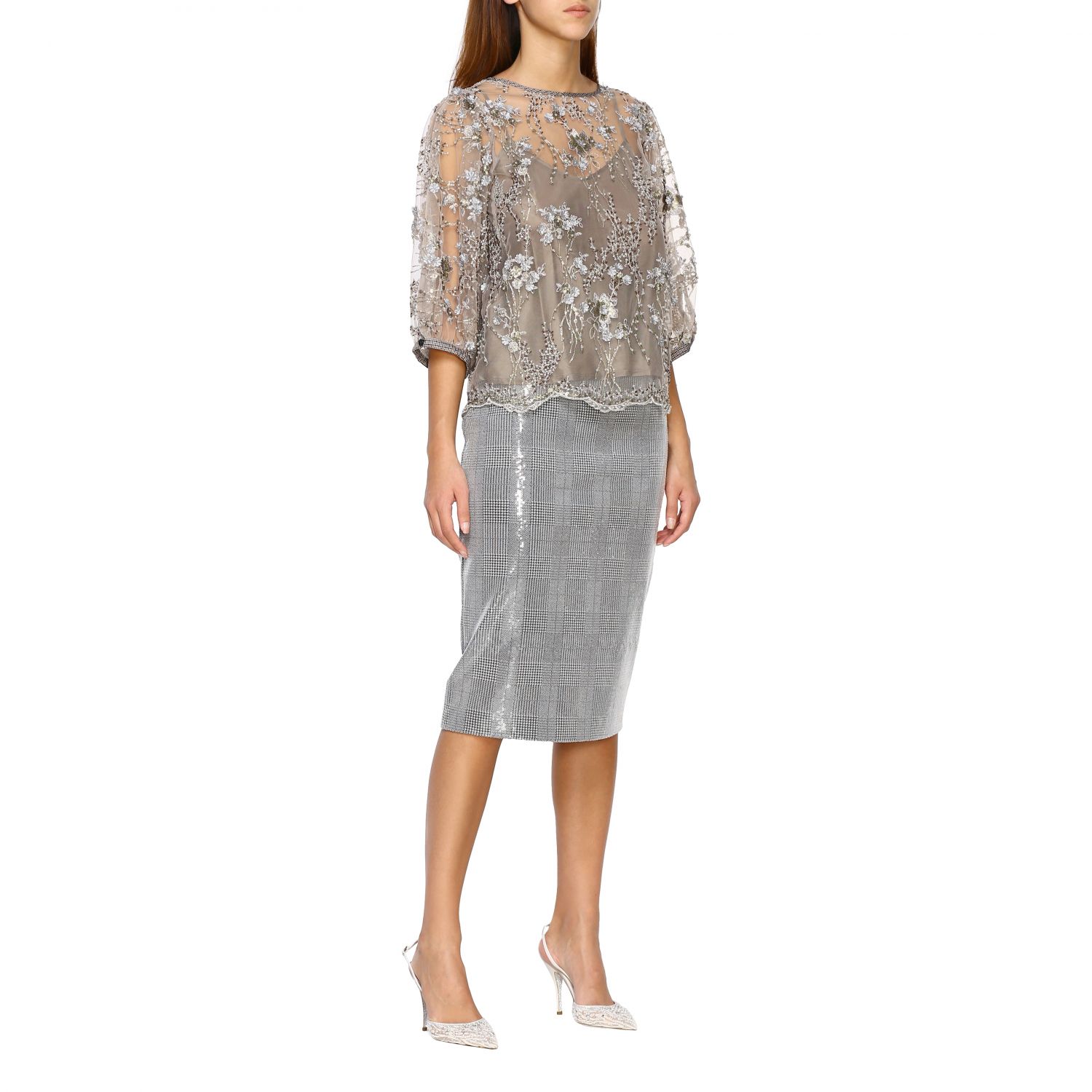 Antonio Marras Outlet: Sweater women - Grey | Top Antonio Marras LB1009 D28  GIGLIO.COM