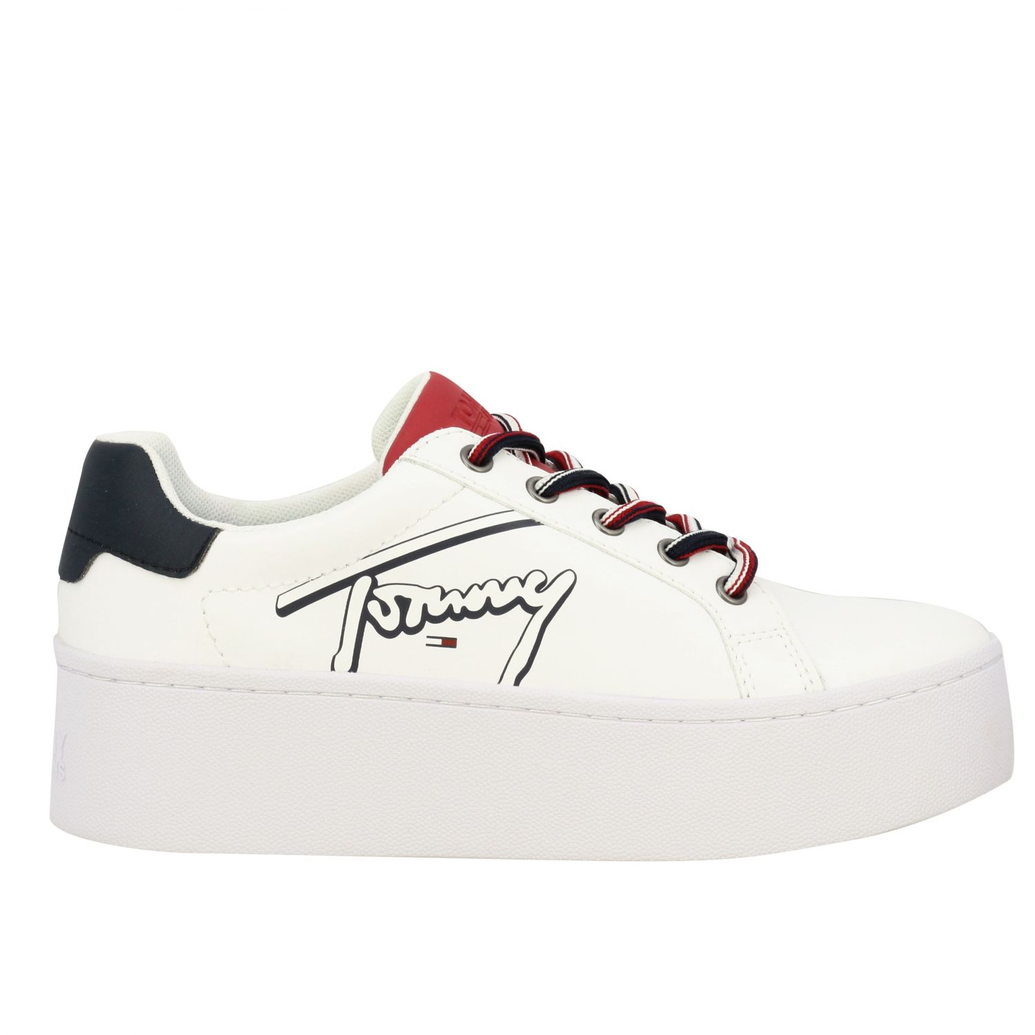 tommy hilfiger womens white sneakers