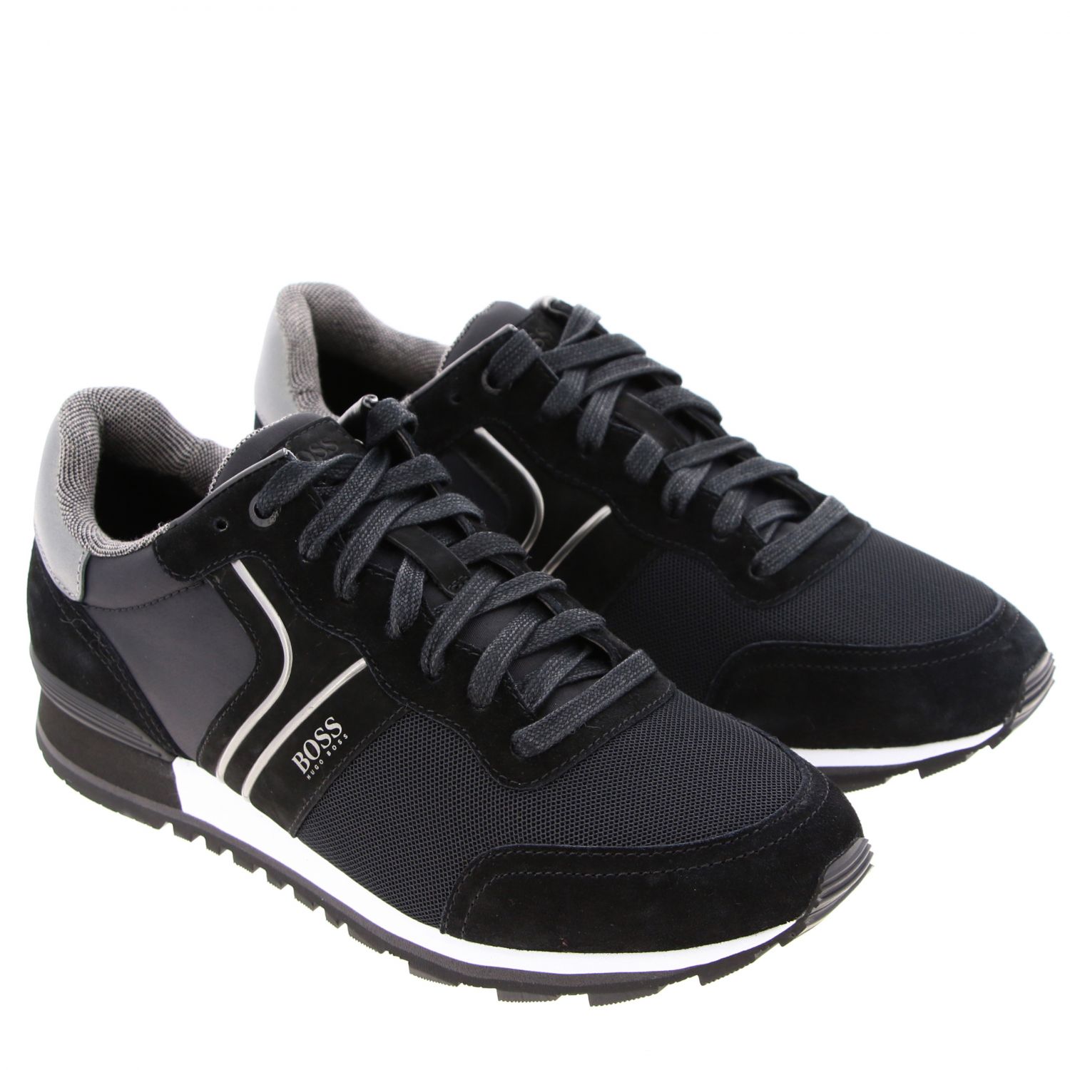 Boss Outlet: Sneakers men - Black | Sneakers Boss 10214574 PARKOUR RUNN ...