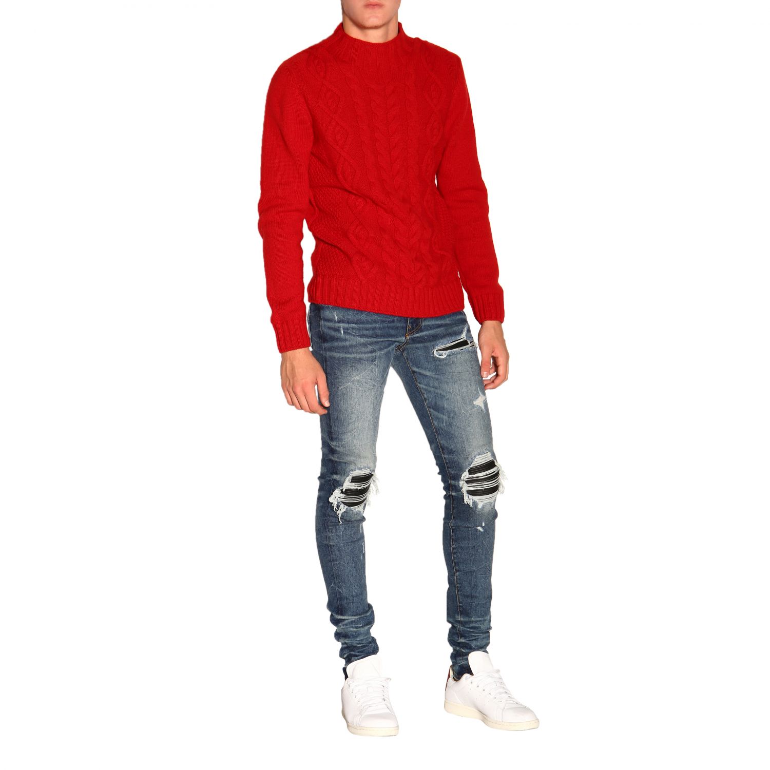 Tagliatore Outlet jumper for men Red Tagliatore jumper