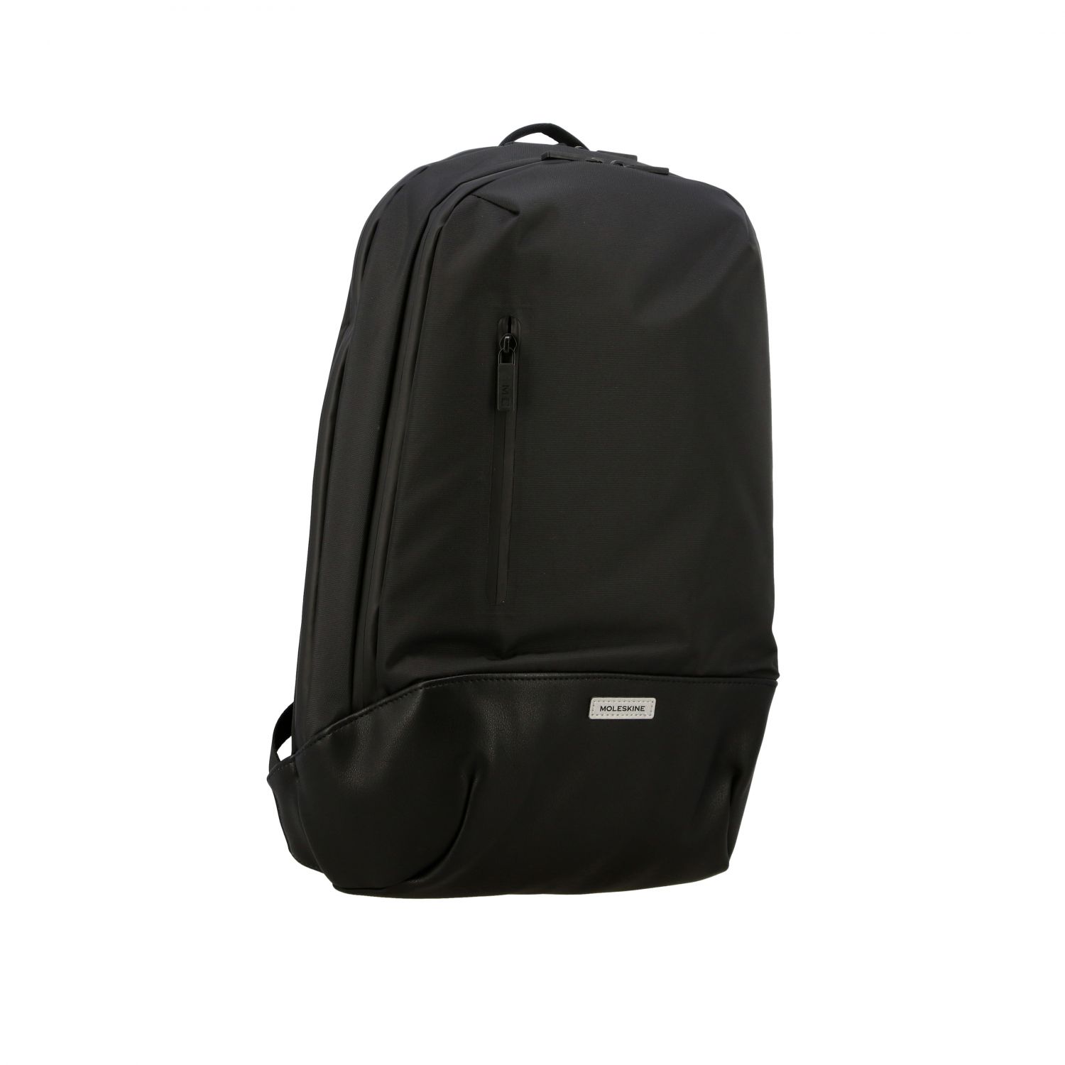 MOLESKINE Zaino in nylon Ripstop con base in pelle Nero Zaino