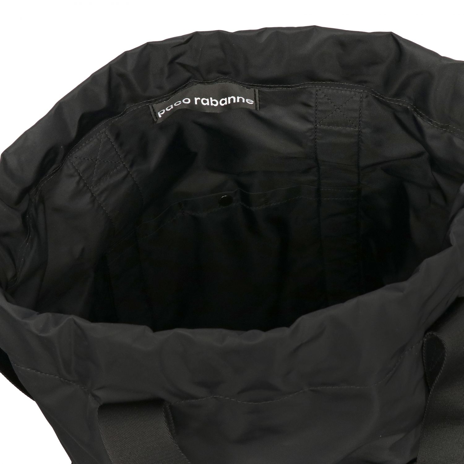 Paco Rabanne Outlet: Zaino in nylon con maxi logo - Nero | Zaino Paco  Rabanne SS0073SYN006 GIGLIO.COM