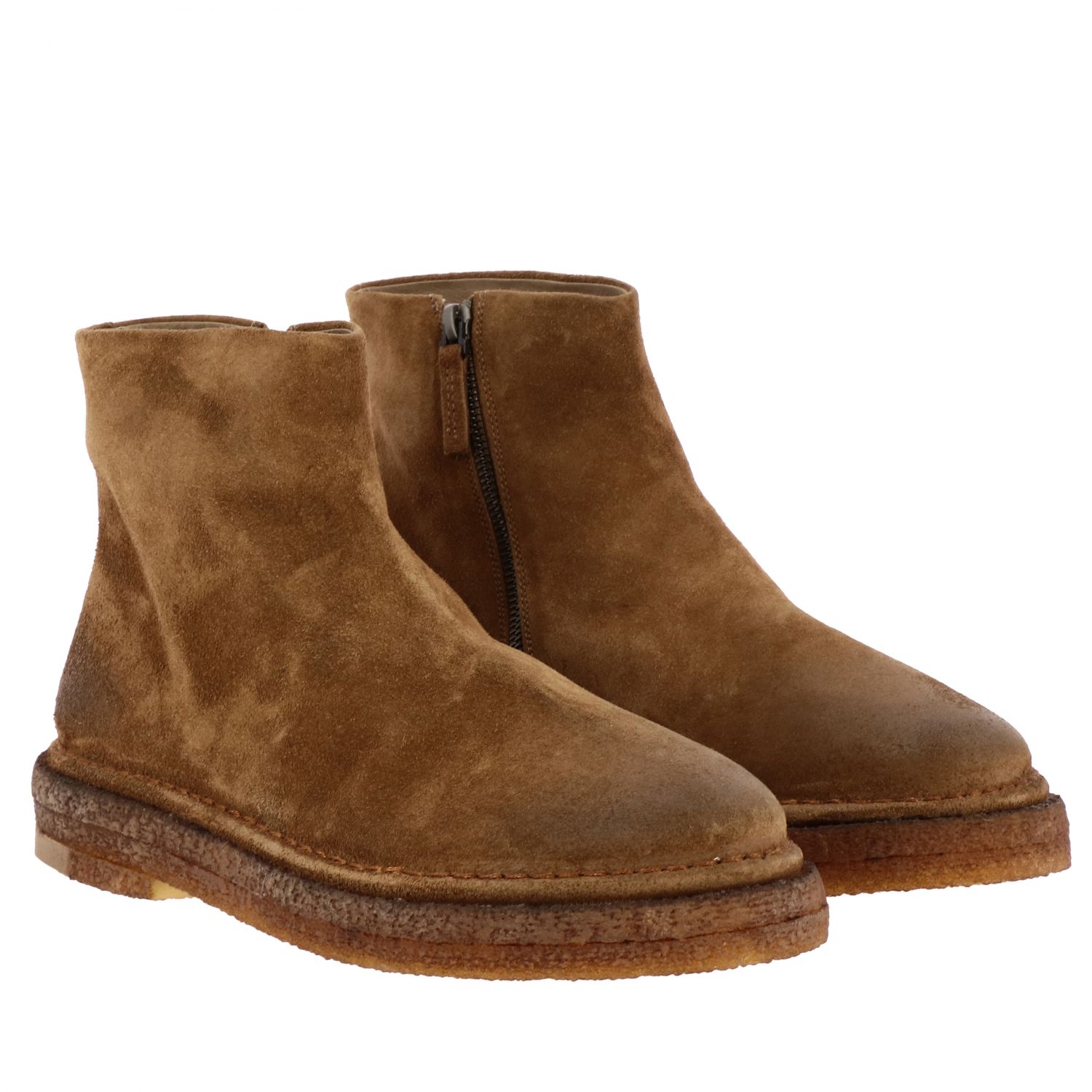 suede rubber sole boots