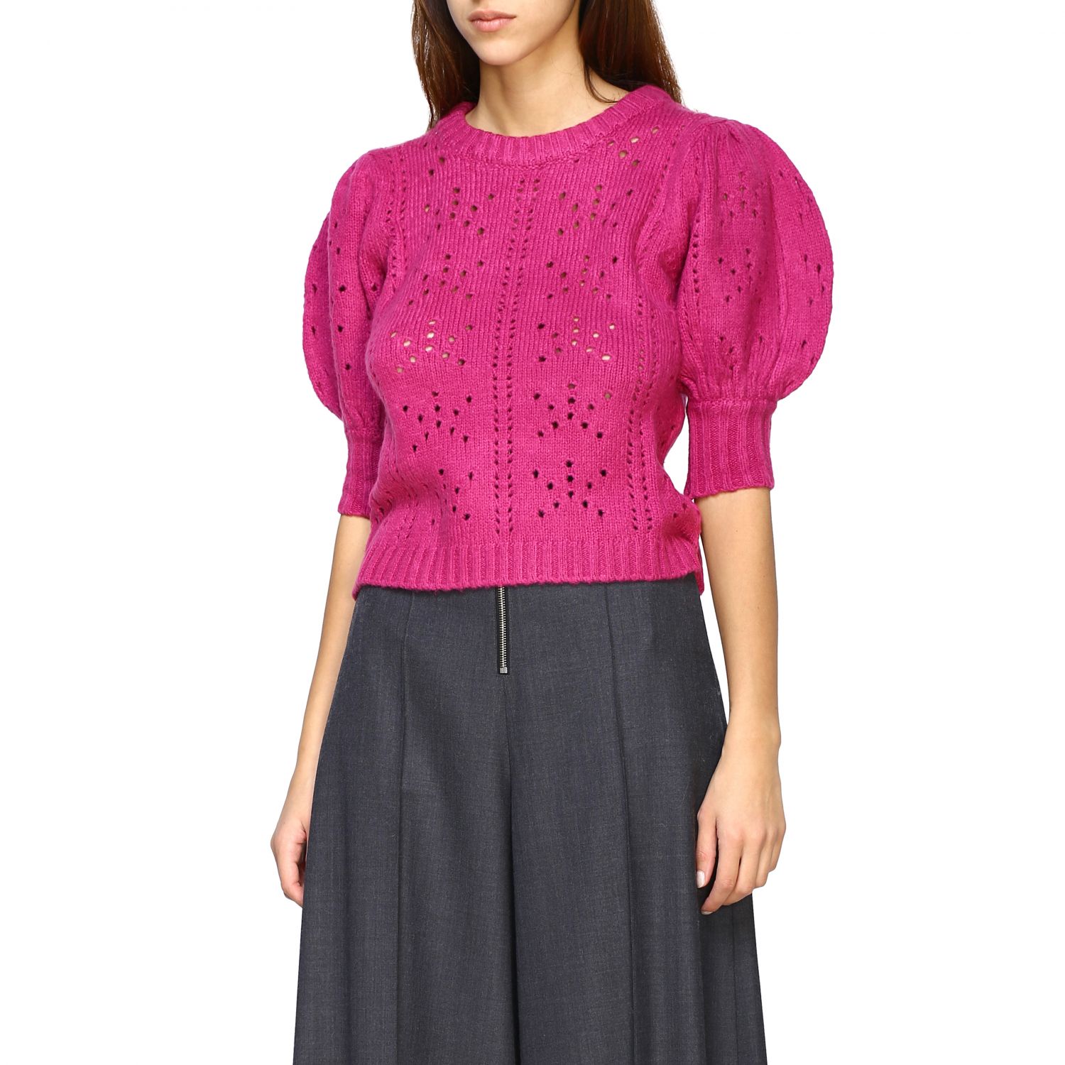 For Love & Lemons Outlet Pullover damen Pullover For Love & Lemons Damen Violett Pullover