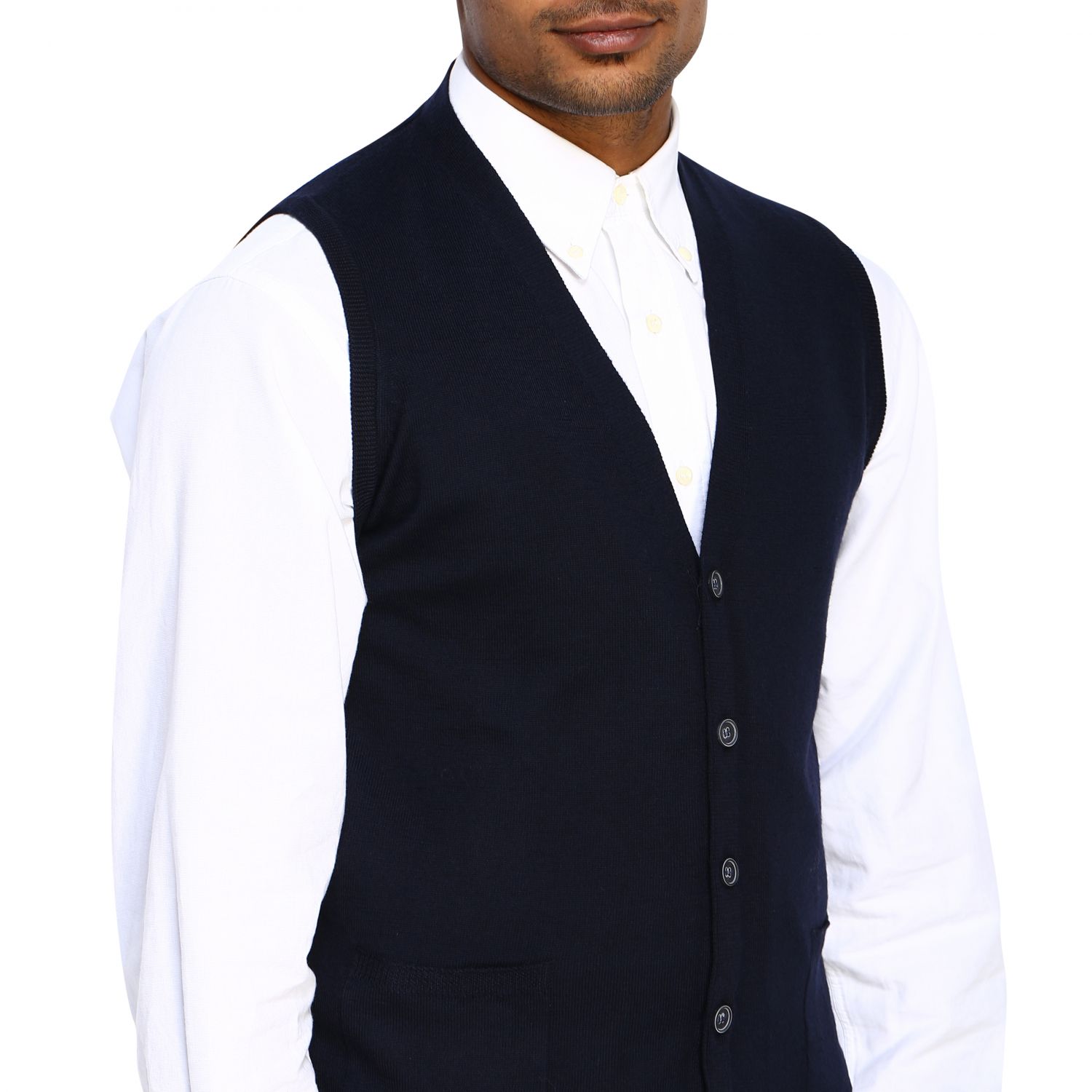 Alpha Studio Outlet Suit vest men Suit Vest Alpha Studio Men Blue