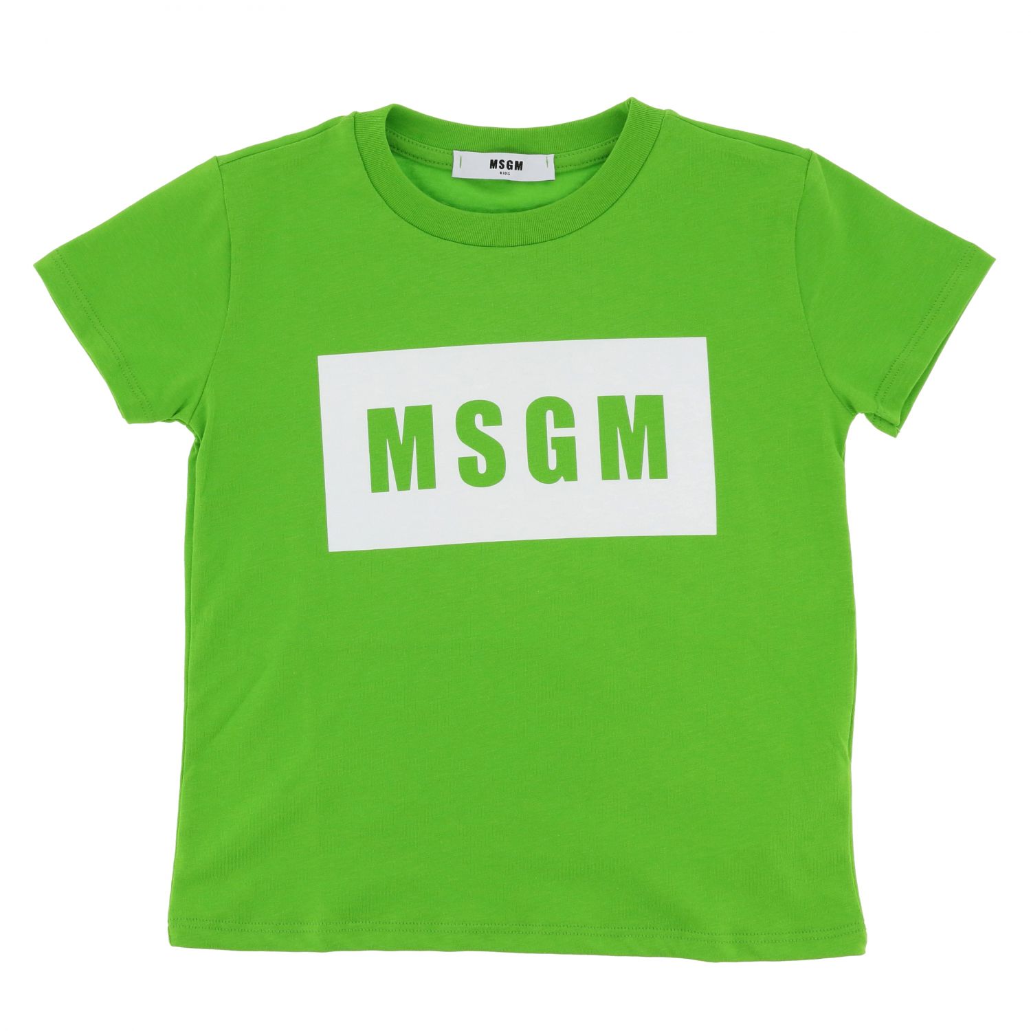 Msgm Kids Outlet: t-shirt for girls - Green | Msgm Kids t-shirt 9427 online on GIGLIO.COM