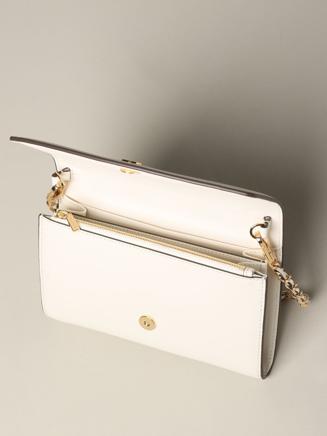 Tory Burch Outlet: Robinson chain wallet shoulder bag - White | Tory Burch  mini bag 54277 online on 