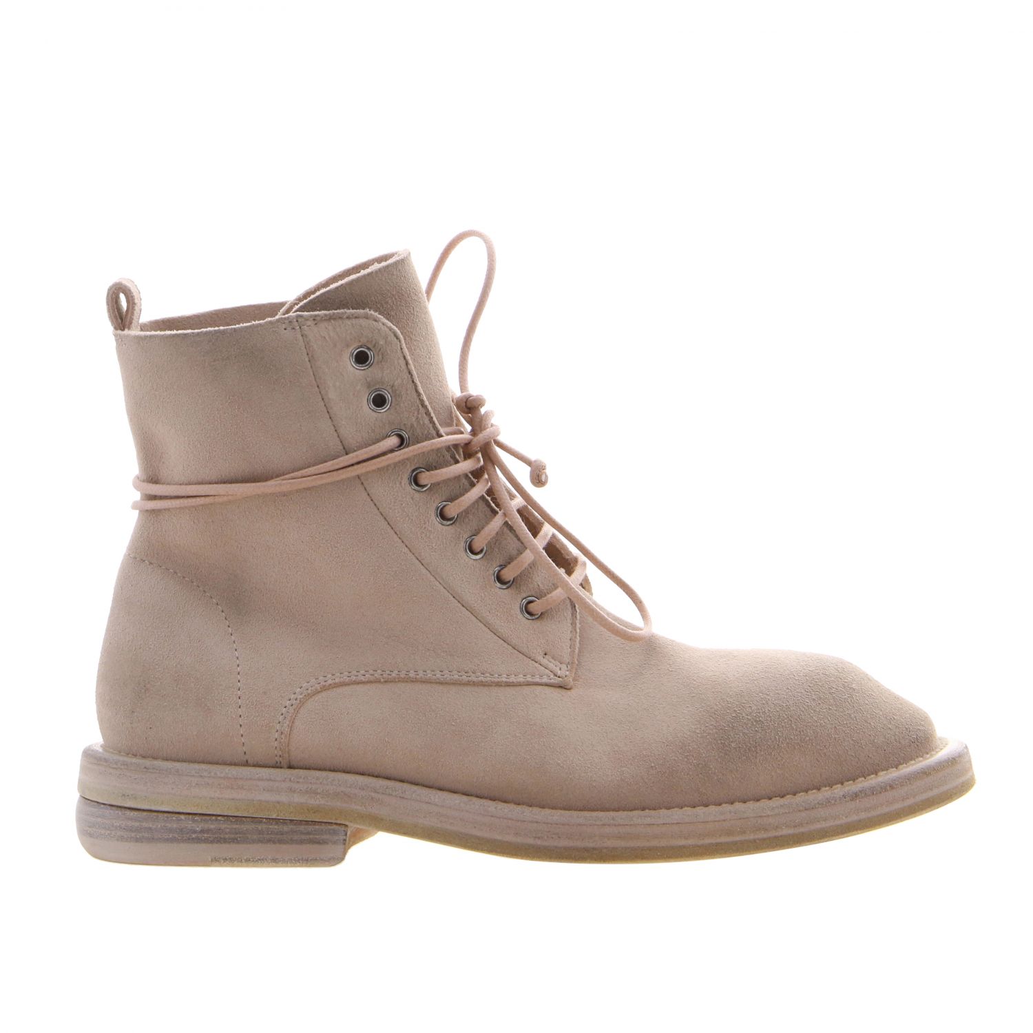 blush pink ankle boots