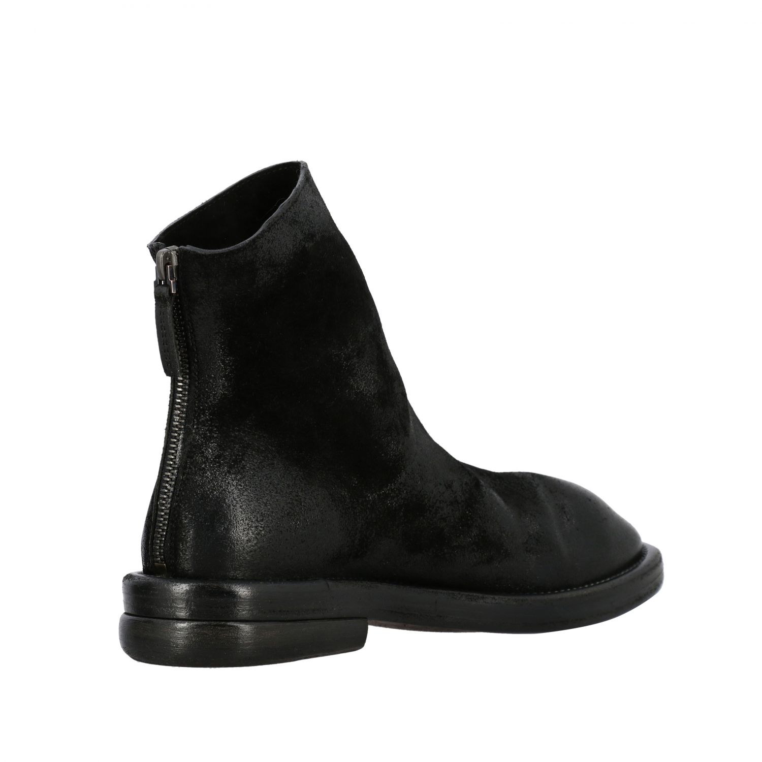 flat boots with zip