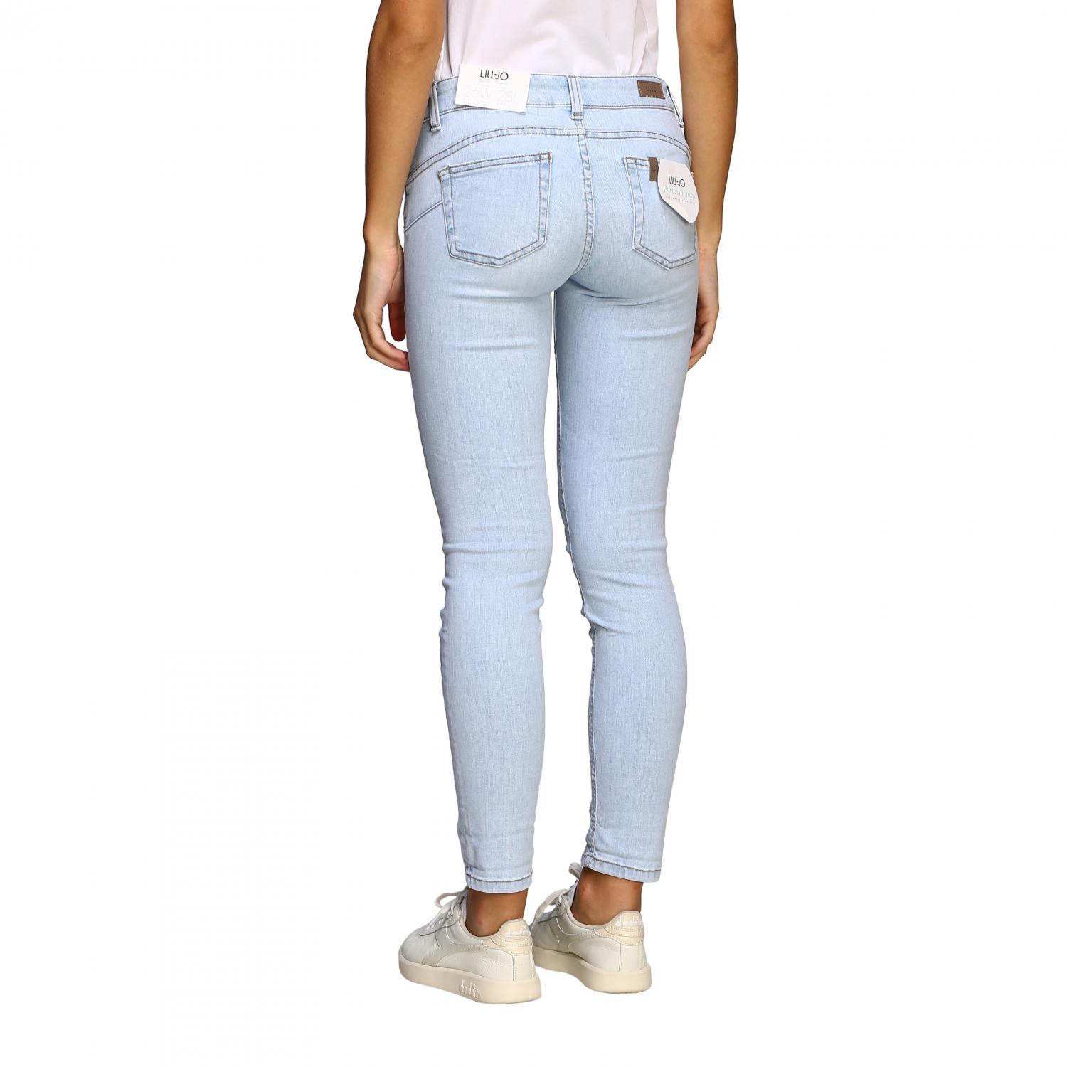 LIU JO: slim fit jeans in light denim 