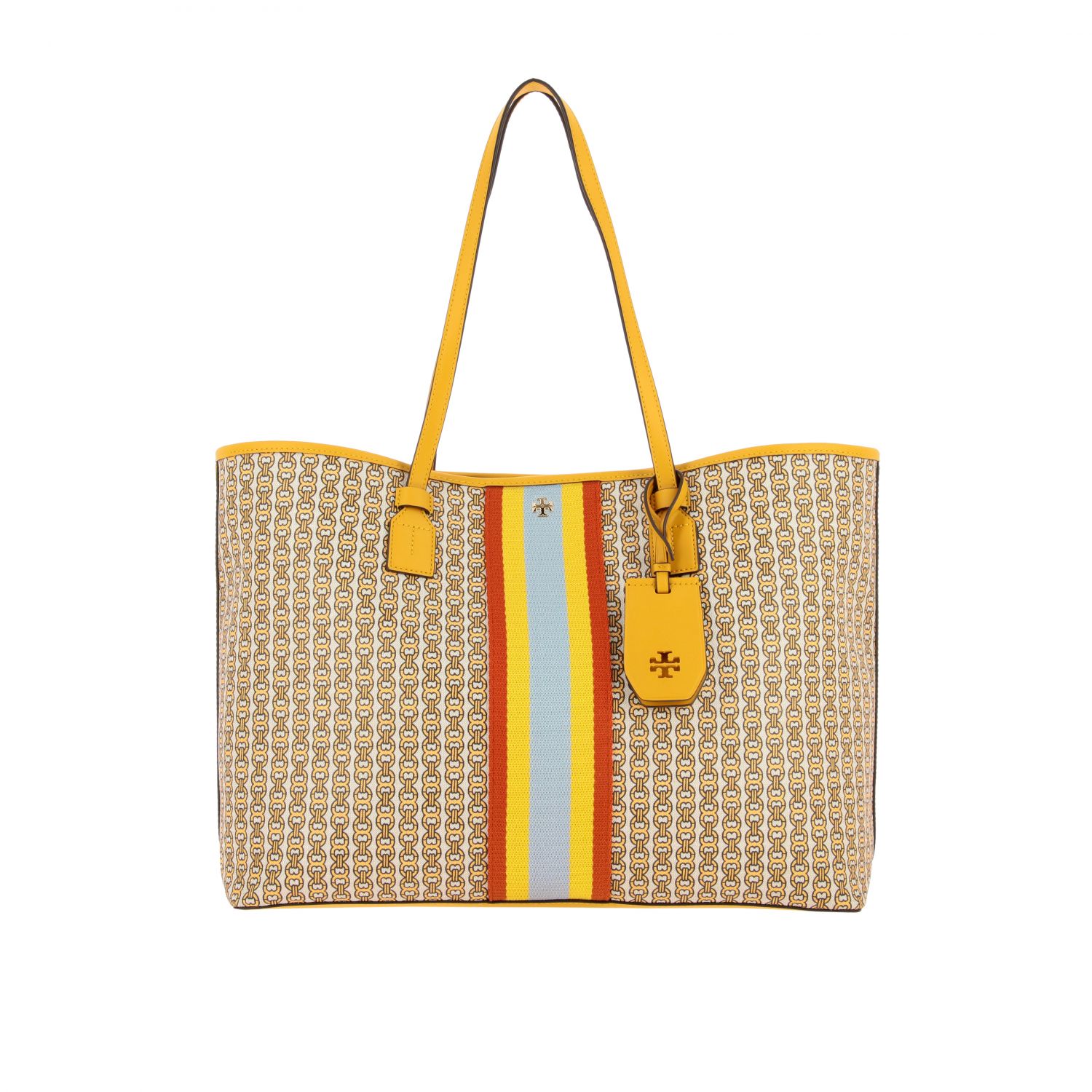 tory burch gemini link tote daylily