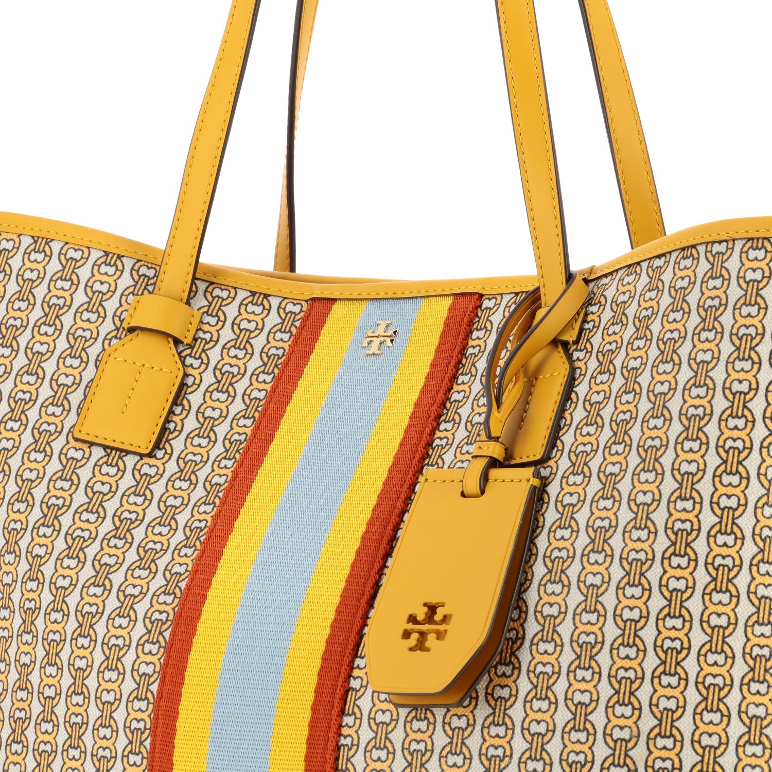 tory burch gemini link tote daylily