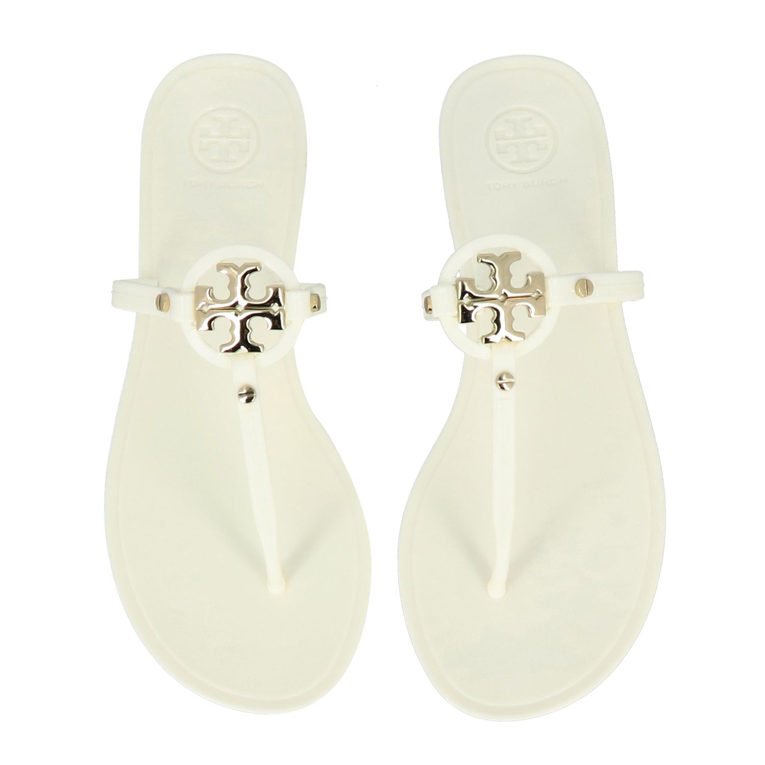 all white tory burch sandals