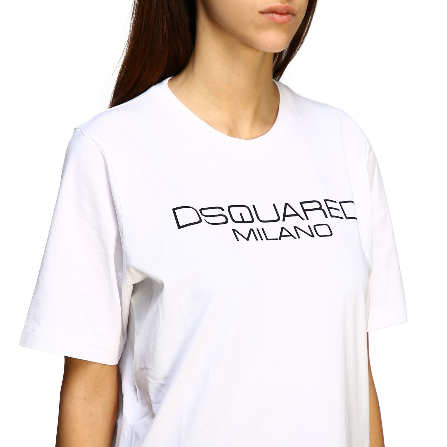 dsquared2 text logo short sleeve t shirt
